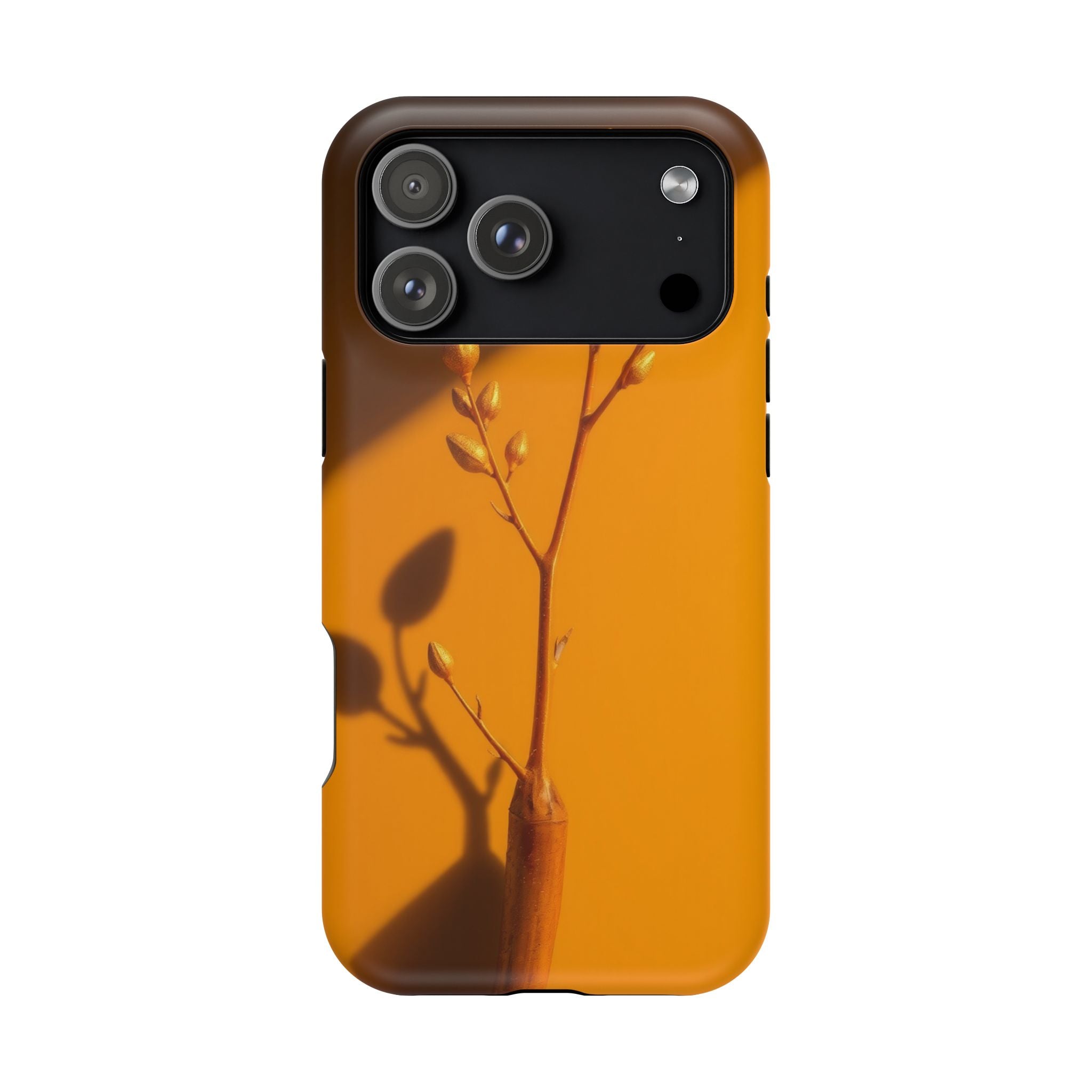 iPhone Mustard And Rust Minimalist Stem Slim Everyday iPhone Designer · iPhone C