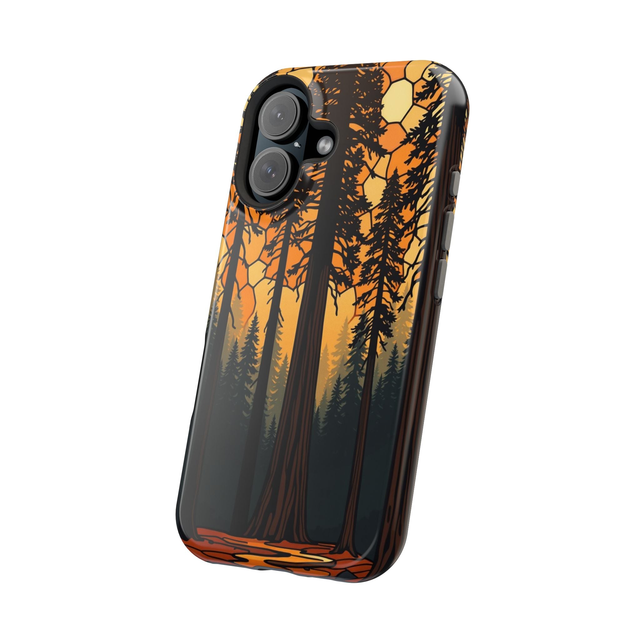 iPhone Burnt Orange And Sand Redwood Forest Soft iPhone 11 Finish · iPhone Case