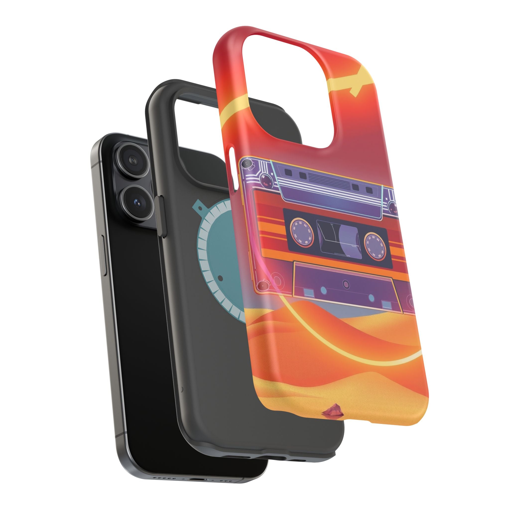iPhone Cassette Tape Rewind Bold Art Slim Everyday Designer Case · iPhone Case
