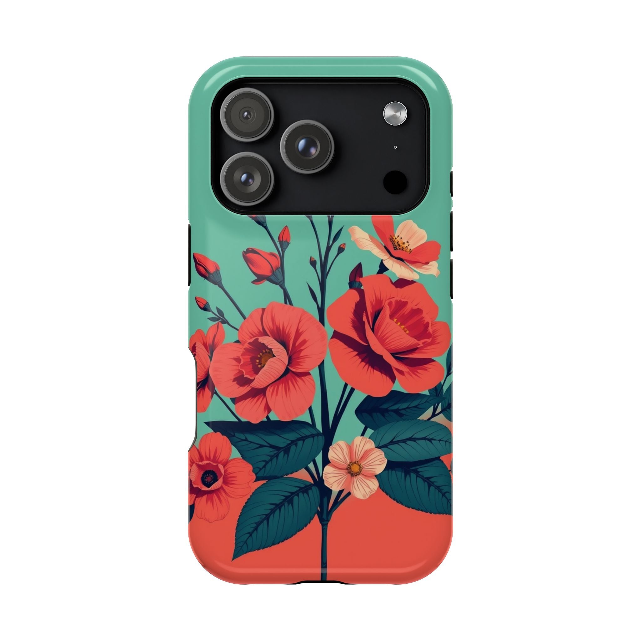 iPhone Pin-up Floral Cinematic Art Bold Modern Everyday Snap Case · iPhone Case