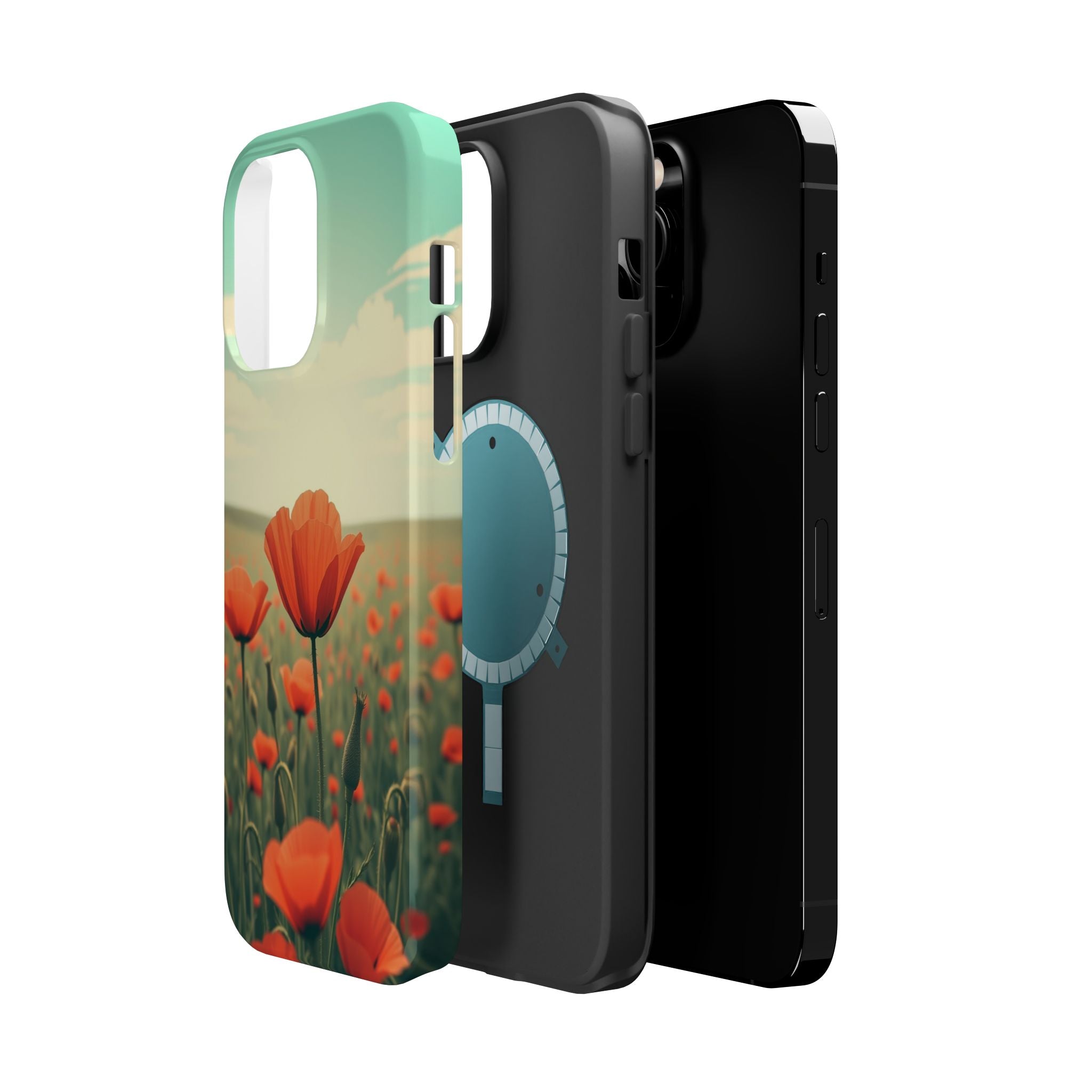 iPhone Radiant Poppy Field Design Bold Modern Everyday Snap Case · iPhone Case