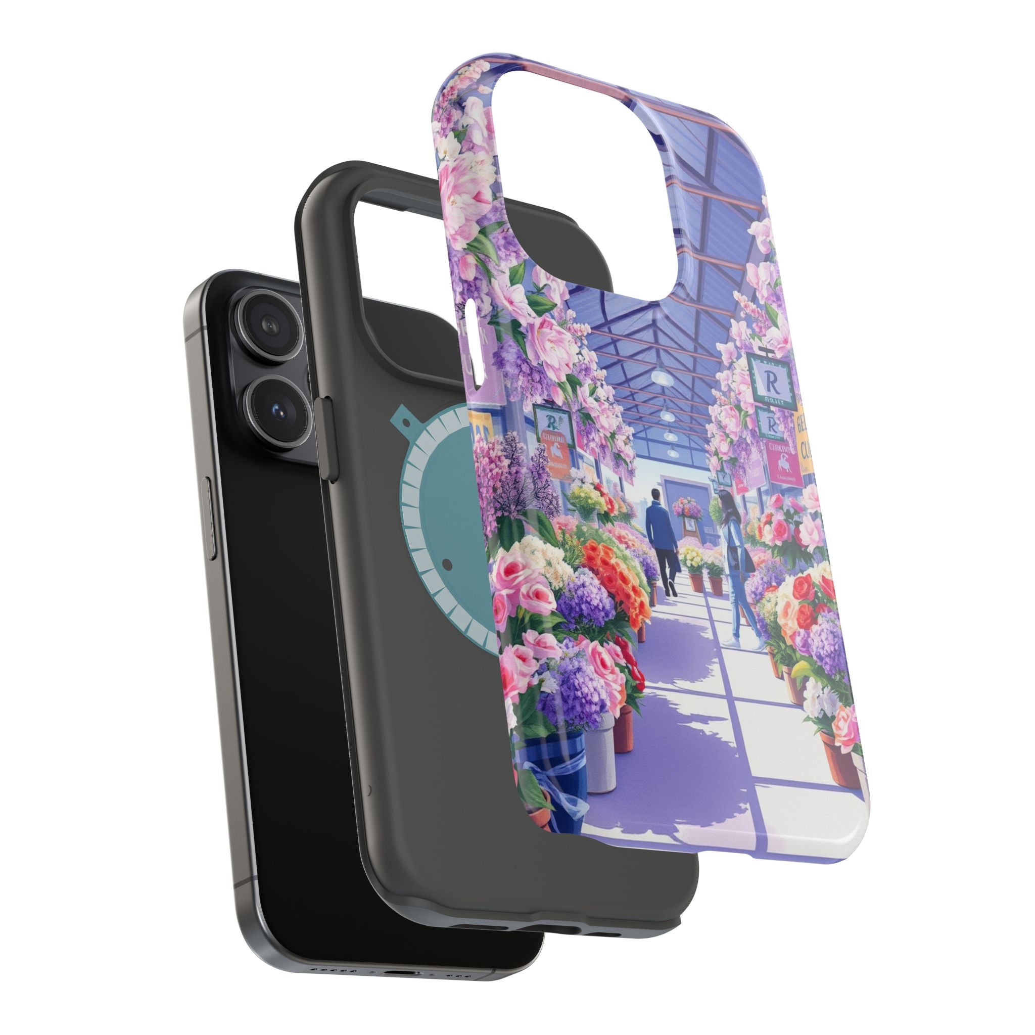 iPhone Flower Market Cinematic Art Clean Minimal Snap Cas Slim Snap Case · iPhon