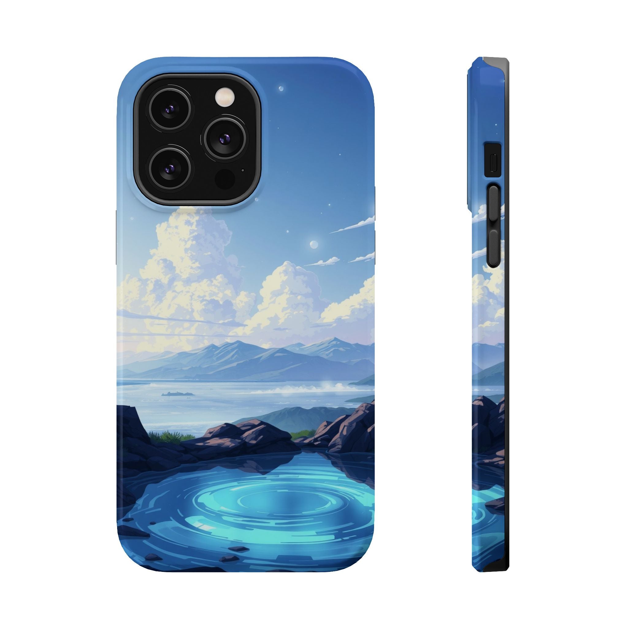 iPhone Earthy Tidal Pool Design 18 Bold Modern Everyday Snap Case · iPhone Case