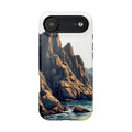 iPhone Mustard And Rust Rocky Coastline Slim Everyday iPhone Designer · iPhone C
