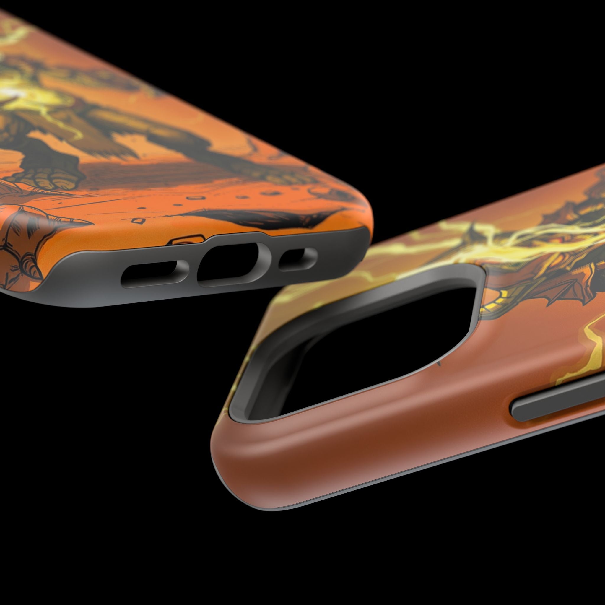 iPhone Burnt Orange And Sand Chaos Goblin Energy Clean Minimal Snap Case · iPhon