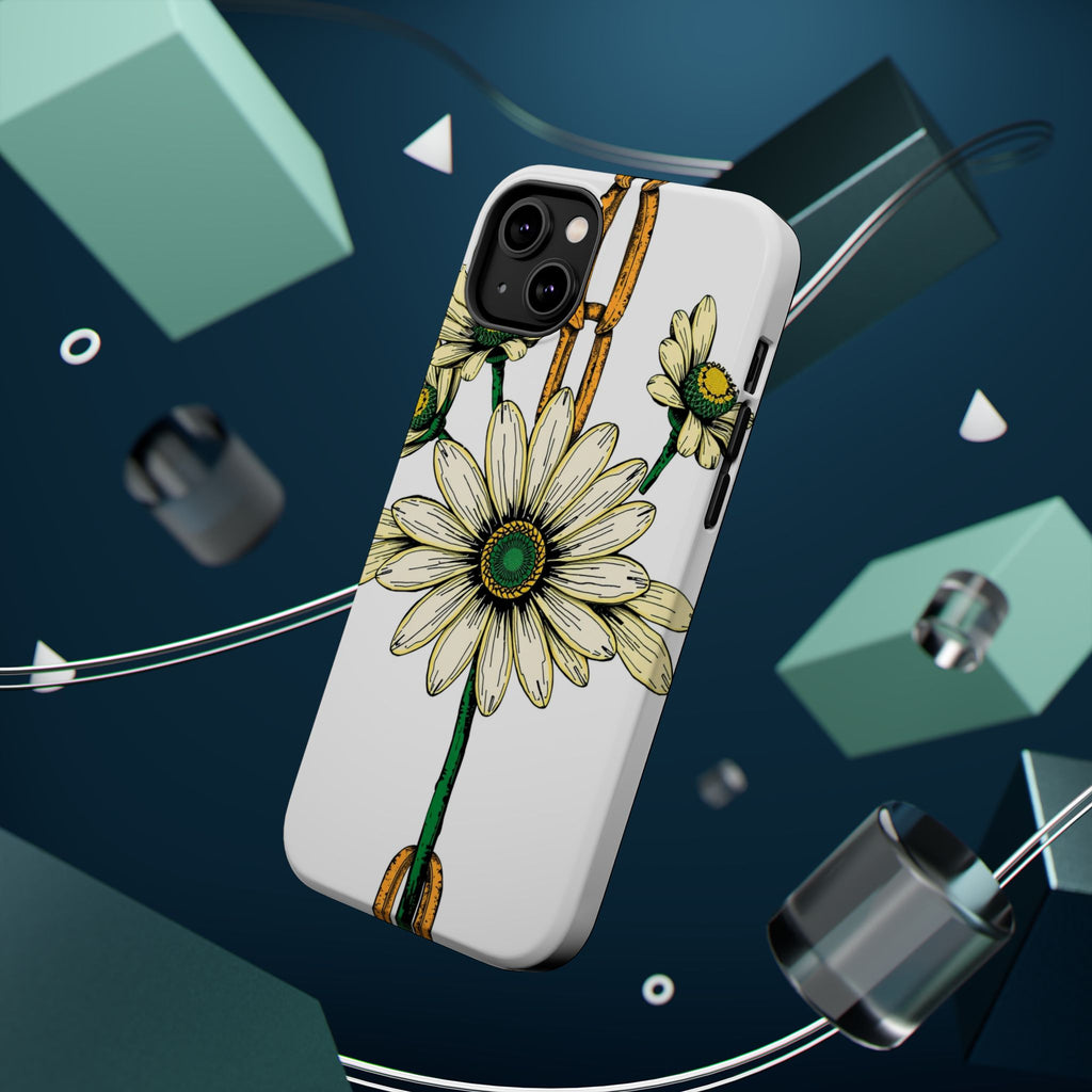 iPhone Daisy Chain Dark Gothic Ink Bold Modern Everyday Snap Case · iPhone Case