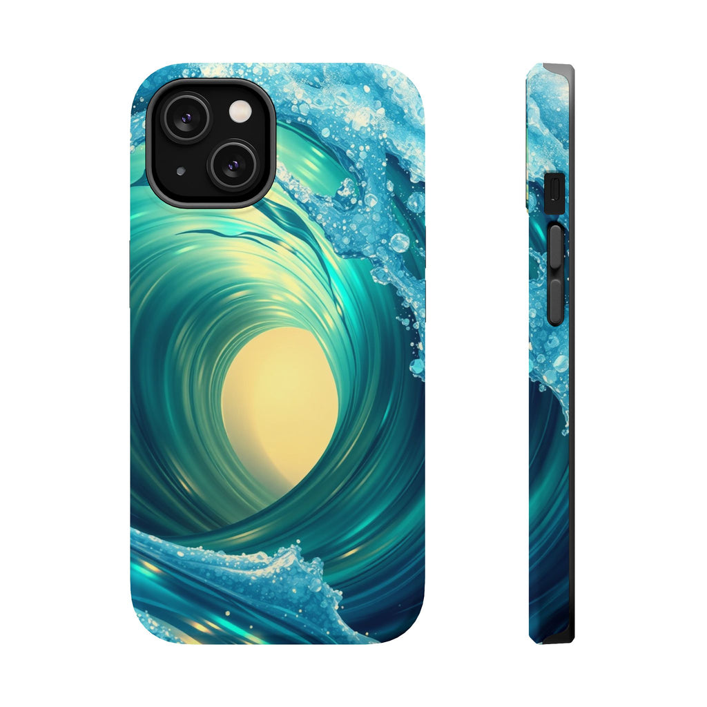 iPhone Ocean Wave Crash Holographic Iridescent Soft iPhone Finish · iPhone Case