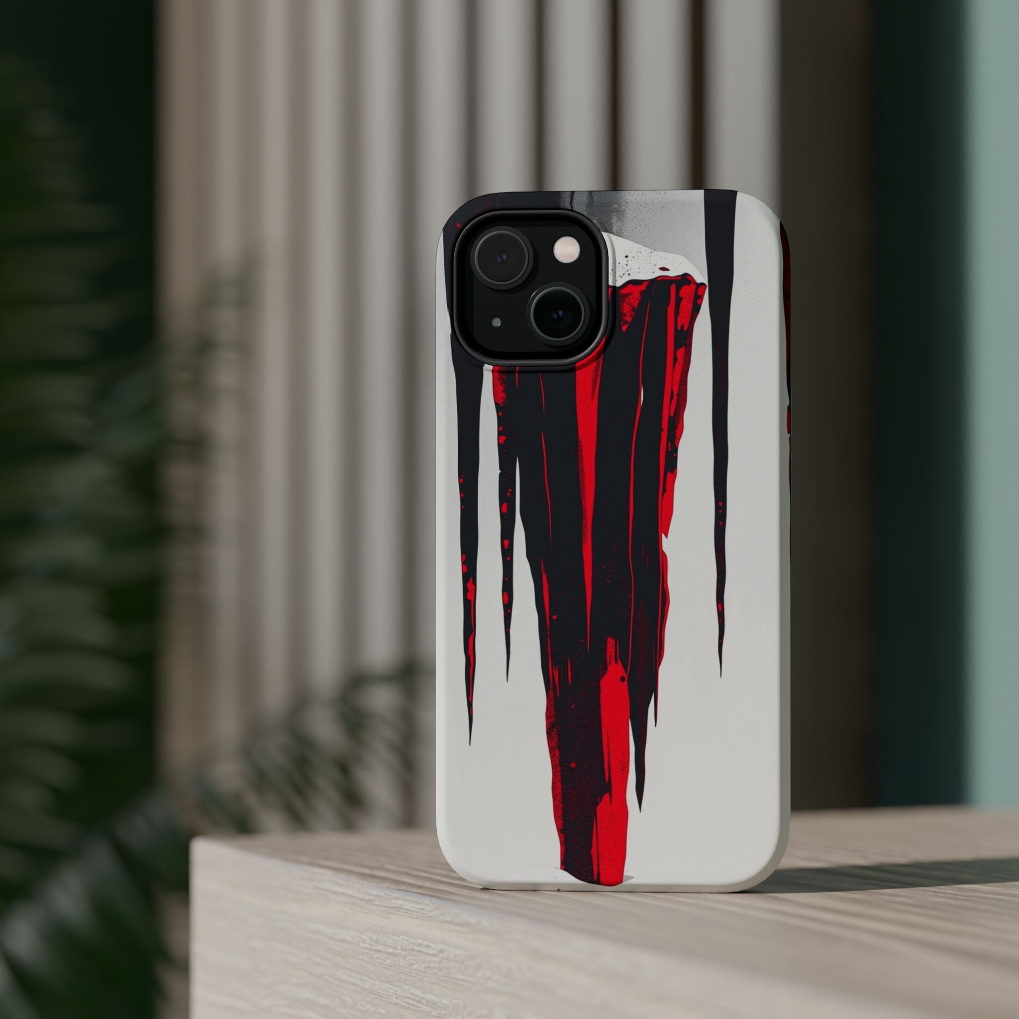 iPhone Black And Crimson Icicle Formation Slim iPhone 15 Everyday · iPhone Case