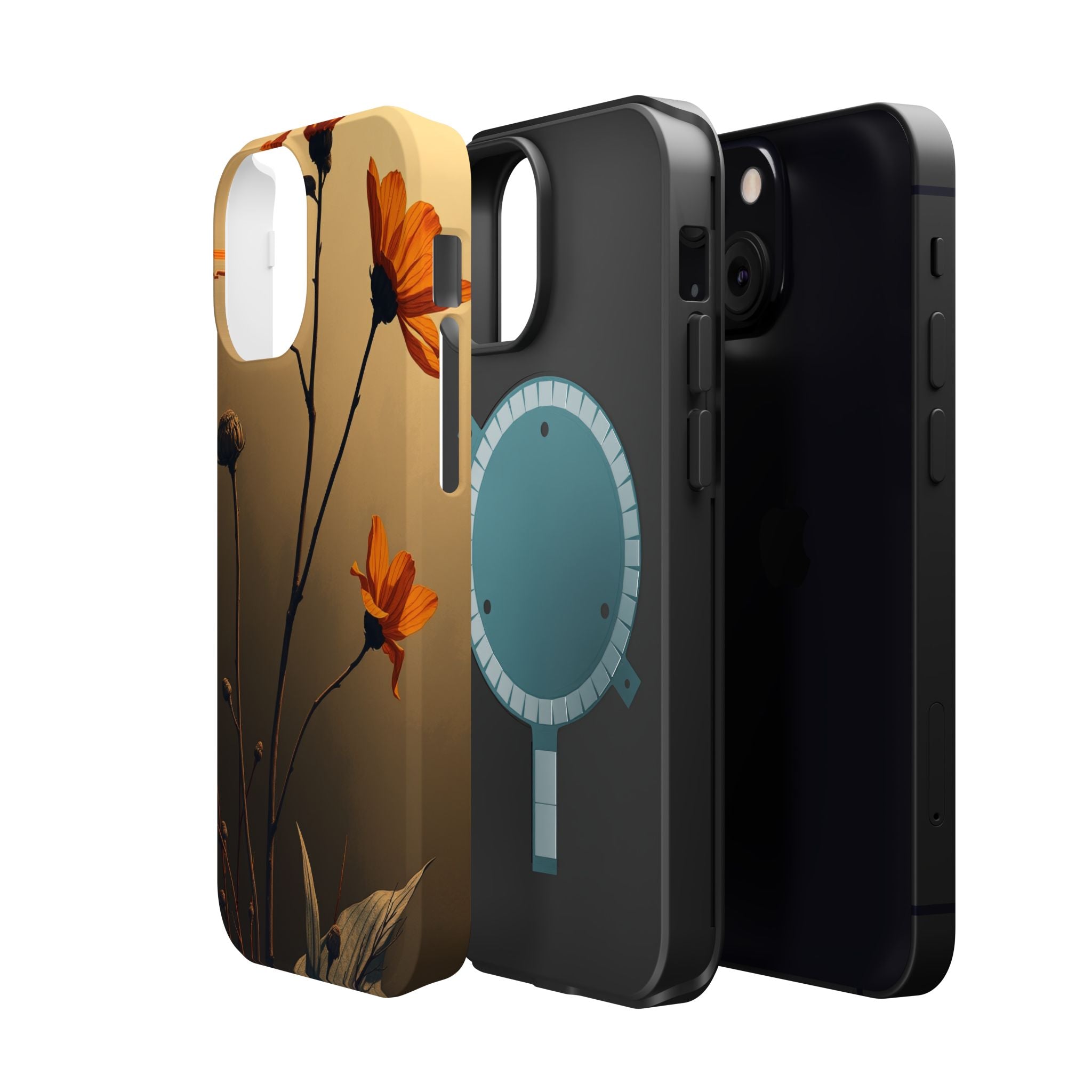 iPhone Burnt Orange And Sand Botanical Illustration Gal Slim Snap Case · iPhone