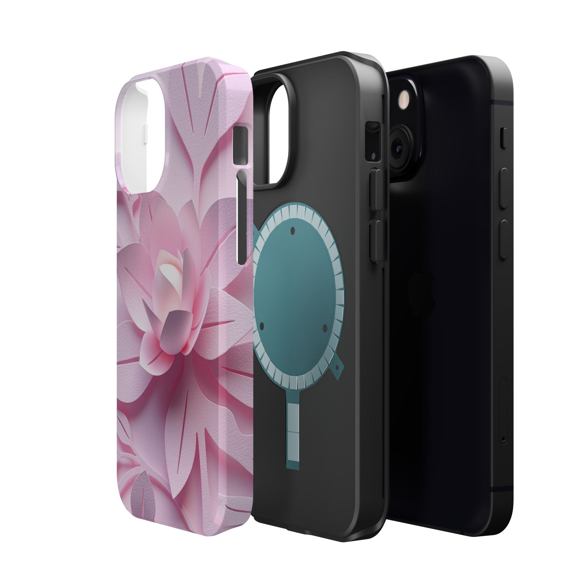 iPhone Floral Geometric Paper Cut Art Slim Everyday Designer Case · iPhone Case