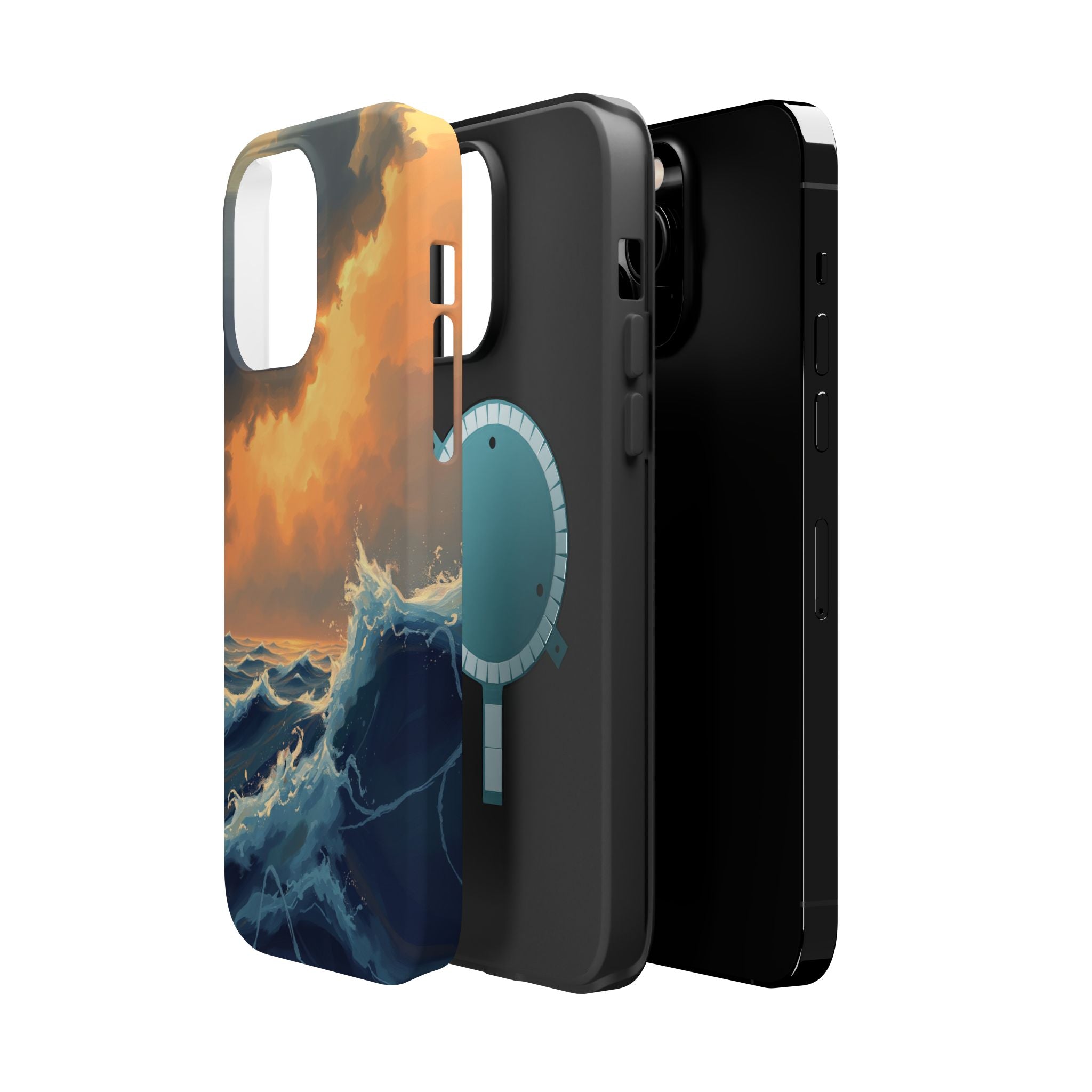 iPhone Sunset Amber And Peach Storm at Sea Slim iPhone Everyday · iPhone Case