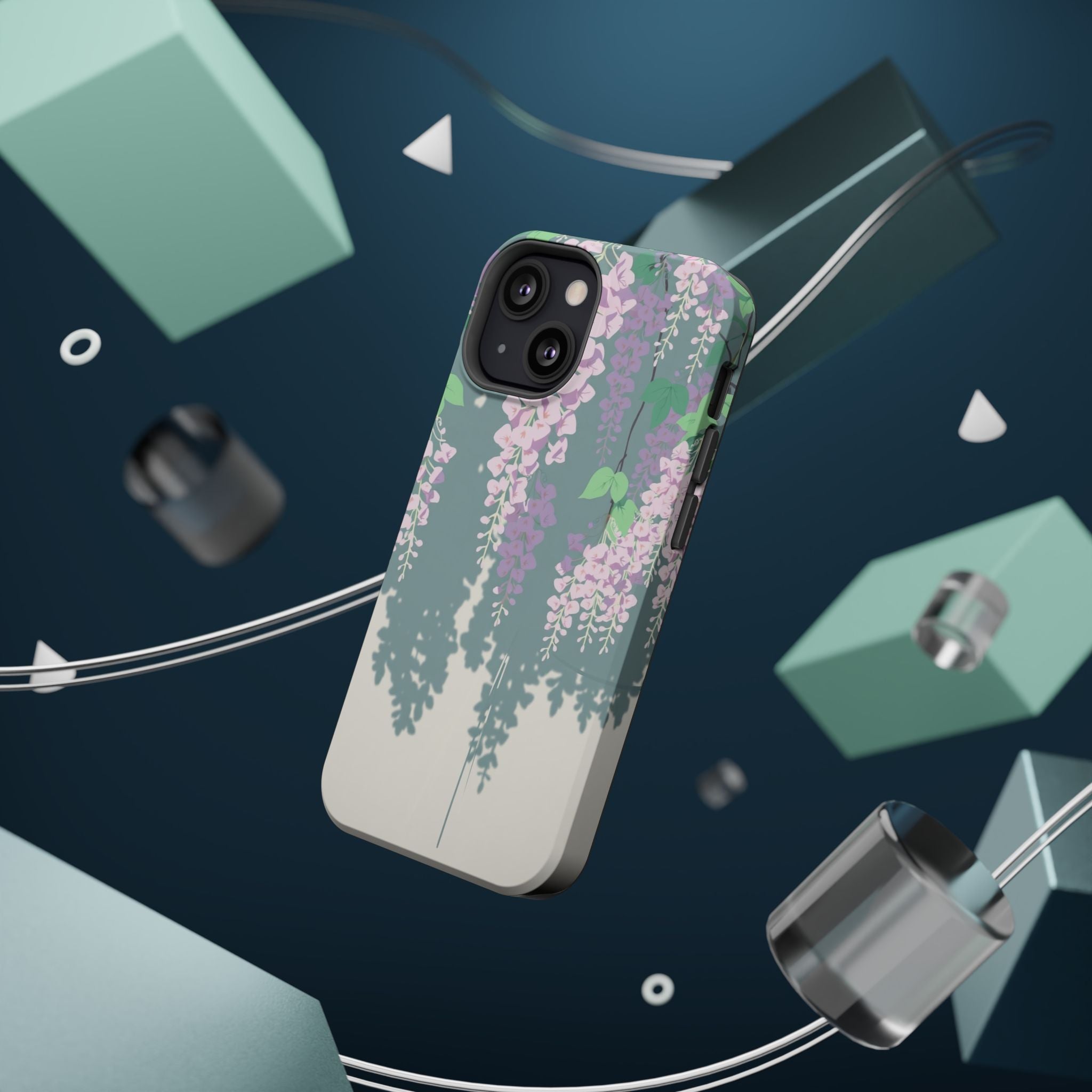 iPhone Dreamy Wisteria Cascade Design Slim Everyday Designer Case · iPhone Case