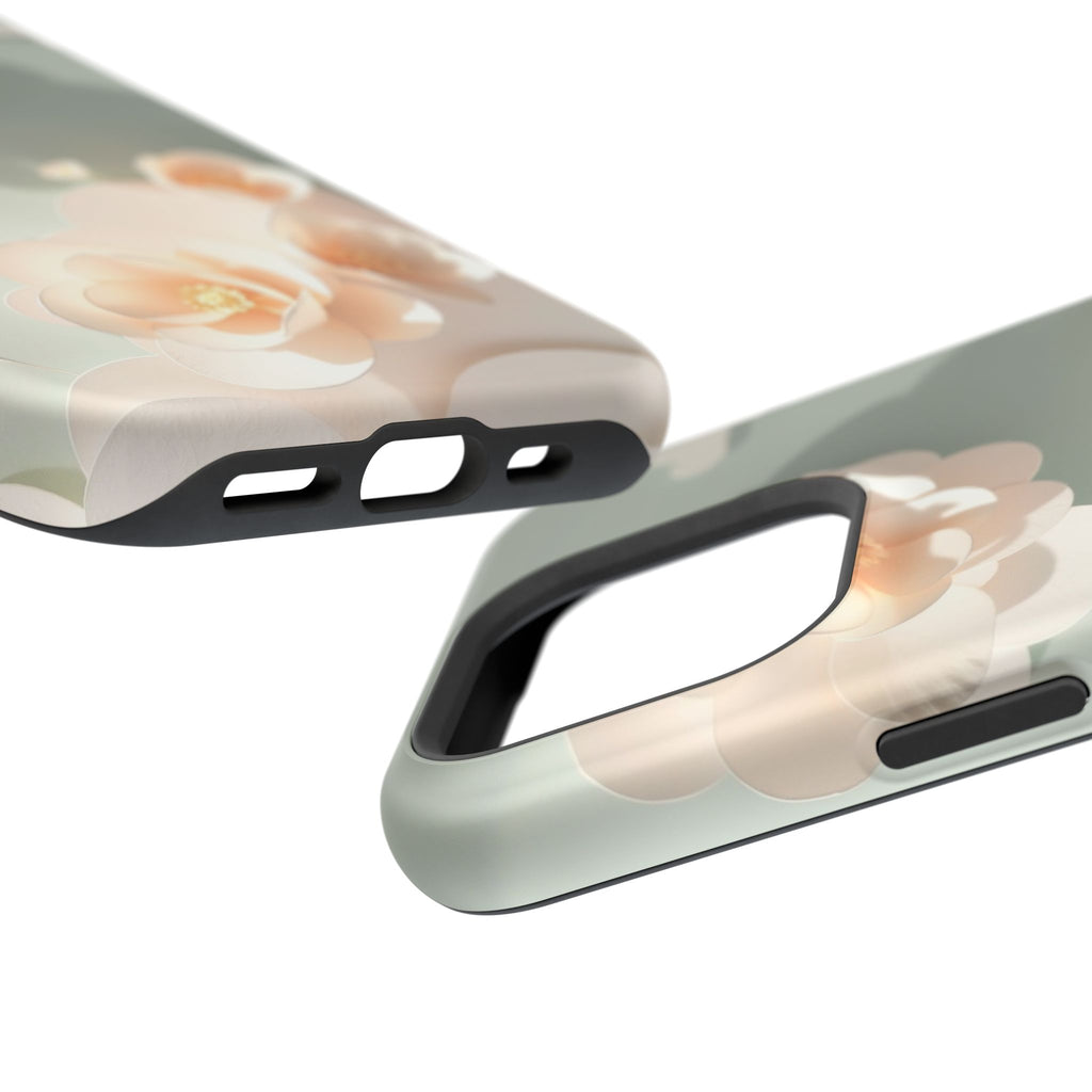 iPhone Sage And Ivory Pastel Floral Cloud Slim iPhone Everyday Designer · iPhone