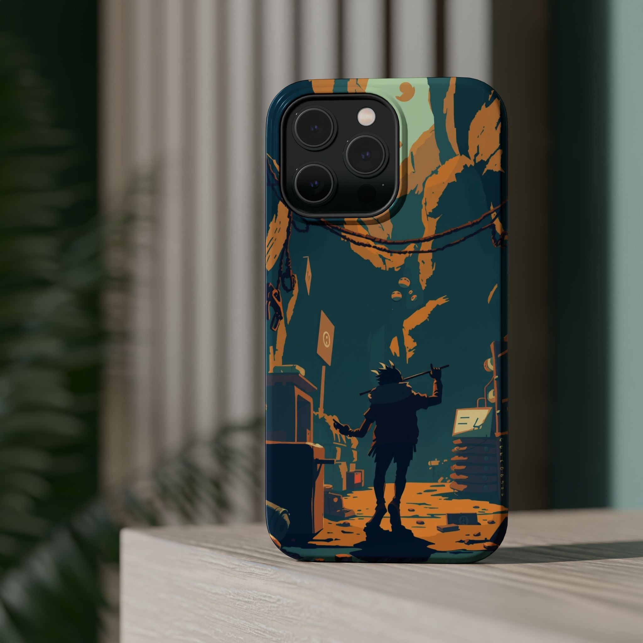 iPhone Mustard And Rust Unhinged in a Cute Way Soft Finish Everyday Case · iPhon