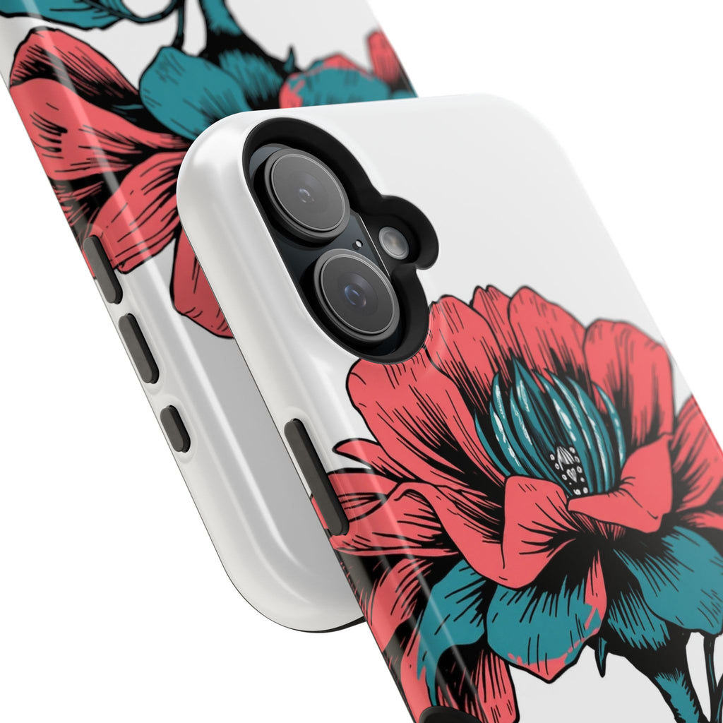 iPhone Garden Party Bloom Dark Gothic Ink Slim Snap Case · iPhone Case