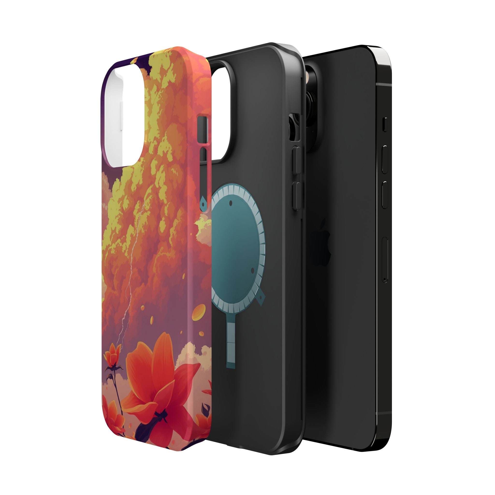 iPhone Sunset Amber And Peach Petal Storm Slim iPhone Everyday Designer · iPhone