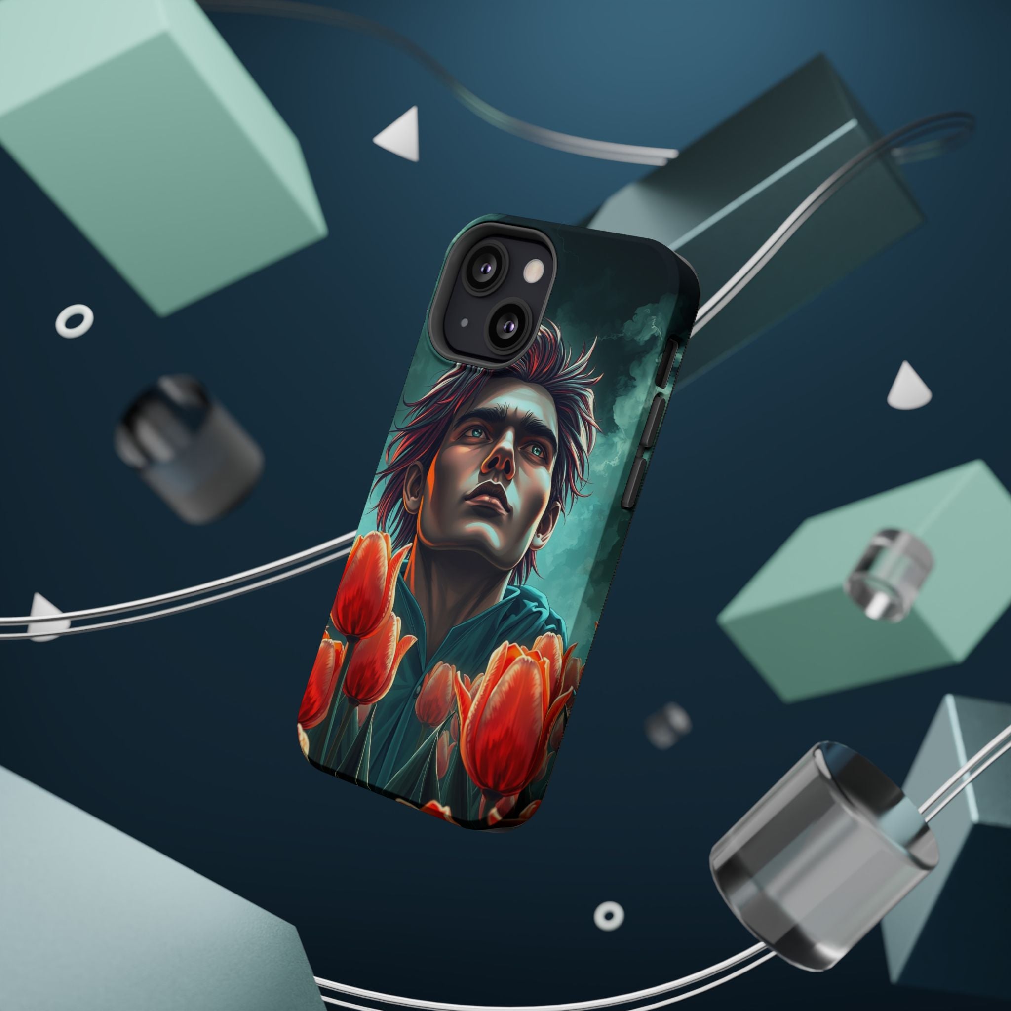 iPhone Tulip Row Electric Art Slim Everyday Designer Case · iPhone Case