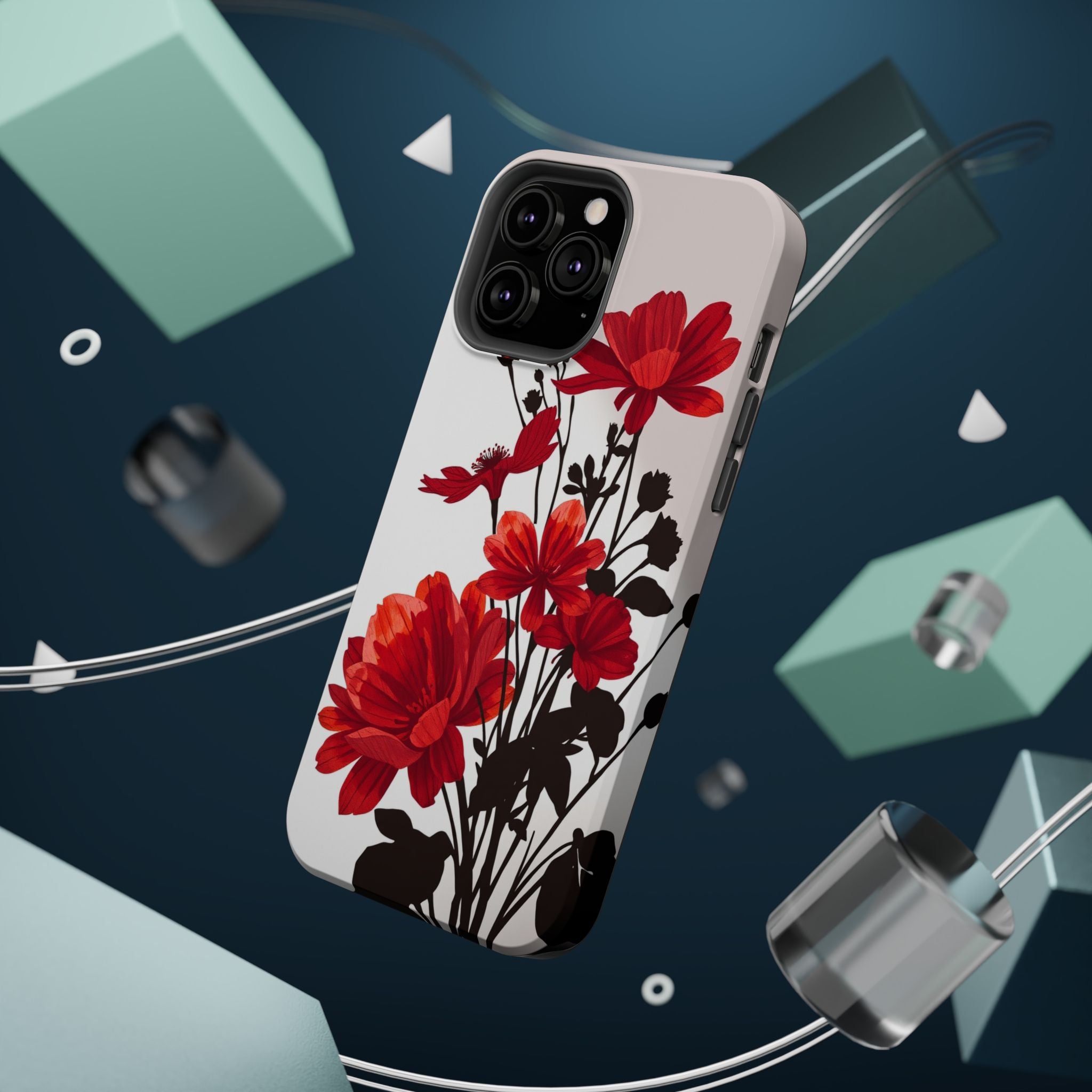 iPhone Floral Silhouette Cinematic Art Slim Snap Case · iPhone Case