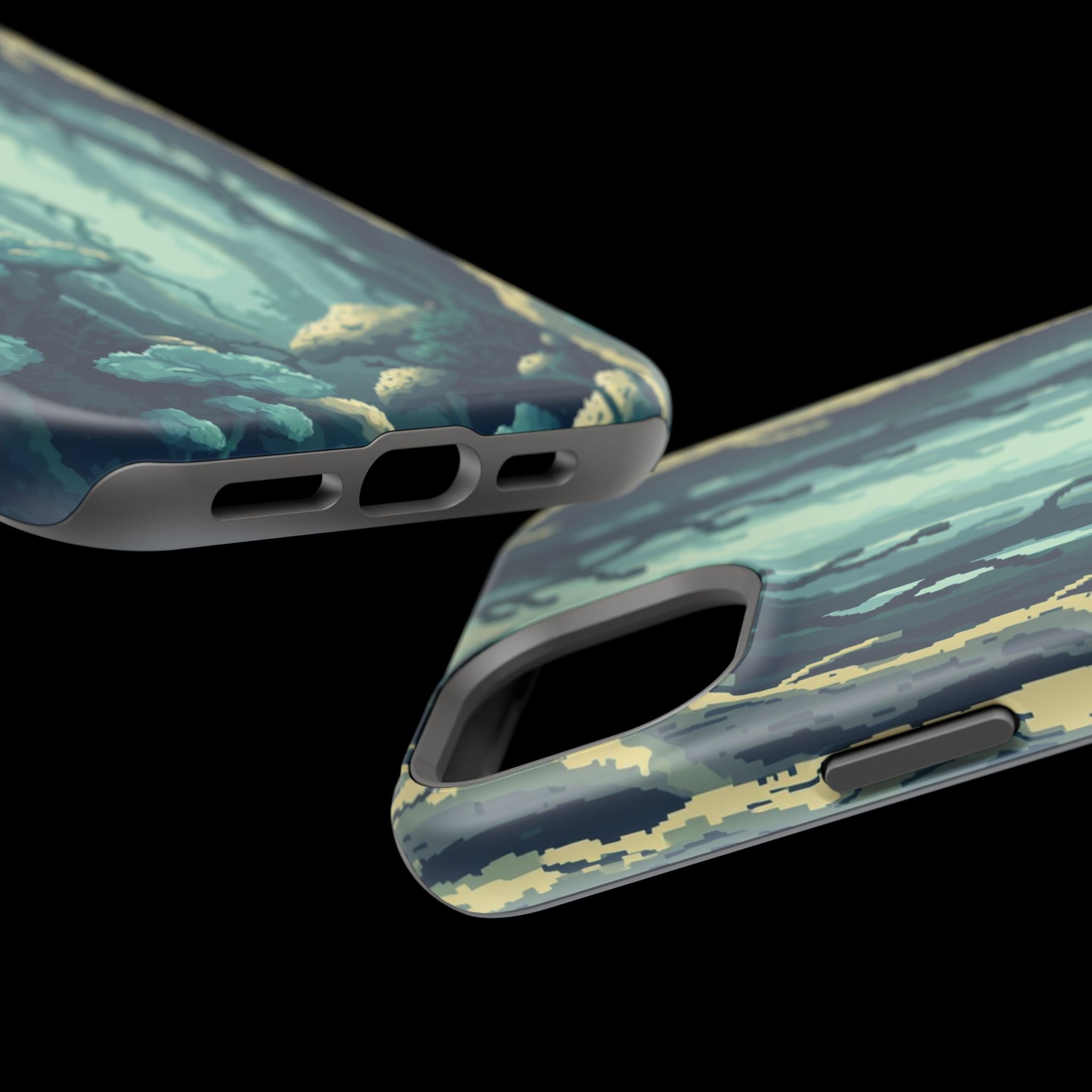 iPhone Kelp Forest Pixel Art -Bit Bold Modern Everyday Snap Case · iPhone Case