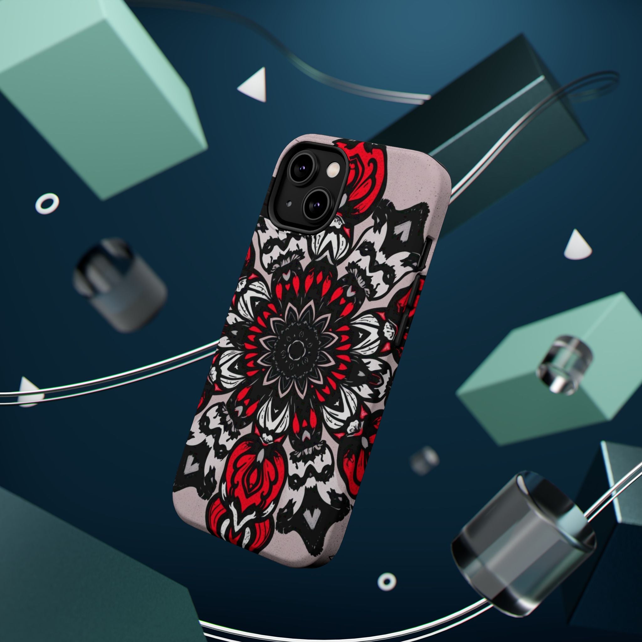 iPhone Floral Mandala Bold Art Slim Everyday Designer Case · iPhone Case
