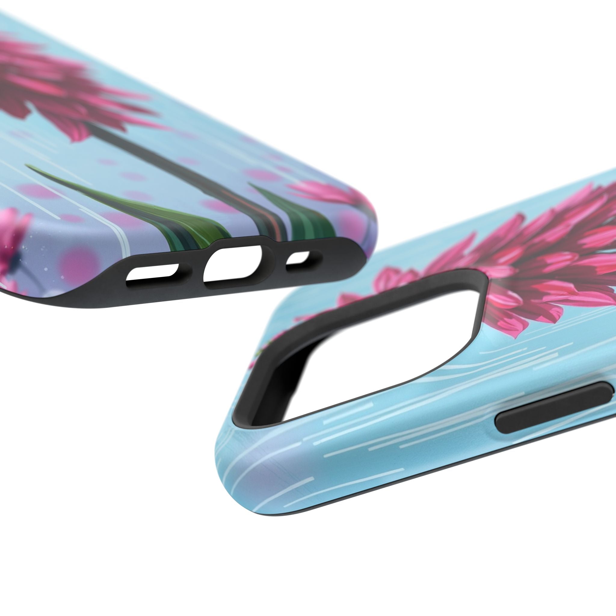iPhone Cyan And Magenta Spring Shower Bloom Slim iPhone Everyday · iPhone Case