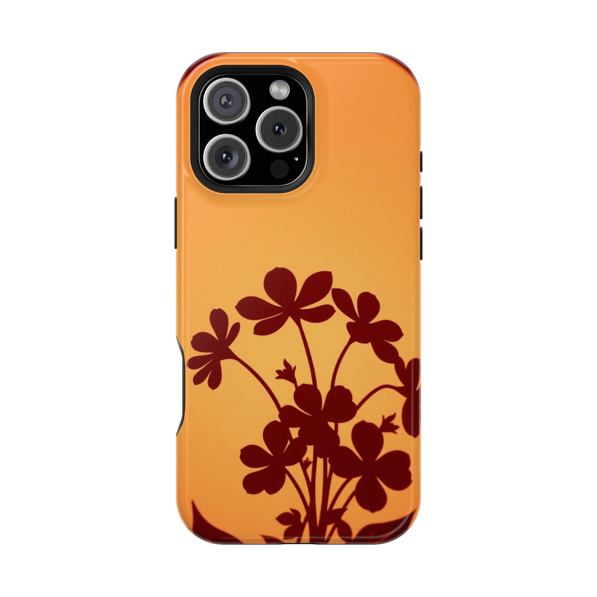 iPhone Floral Silhouette Electric Art Slim Everyday Designer Case · iPhone Case