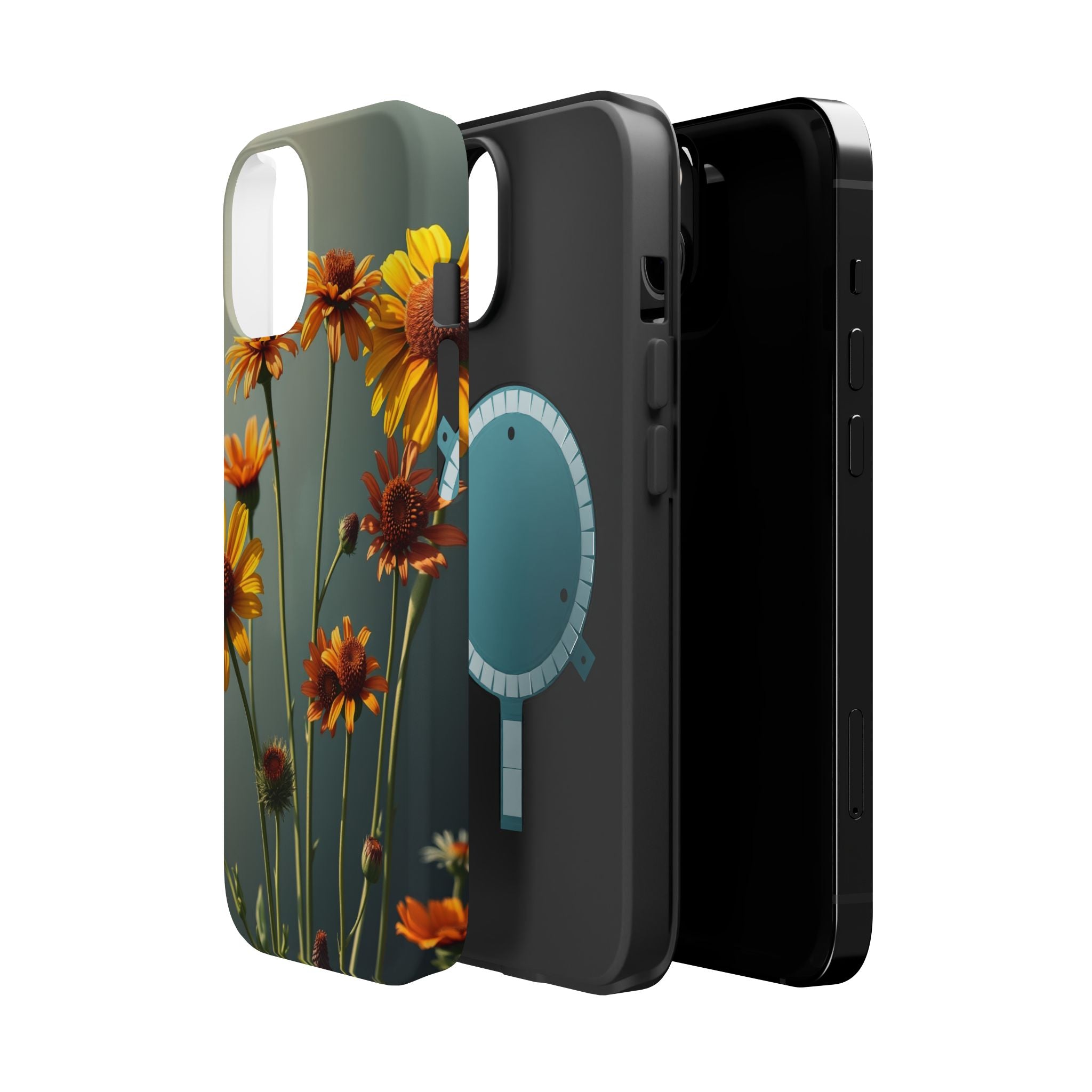 iPhone Mustard And Rust Wildflower Bunch Slim Everyday iPhone Designer · iPhone