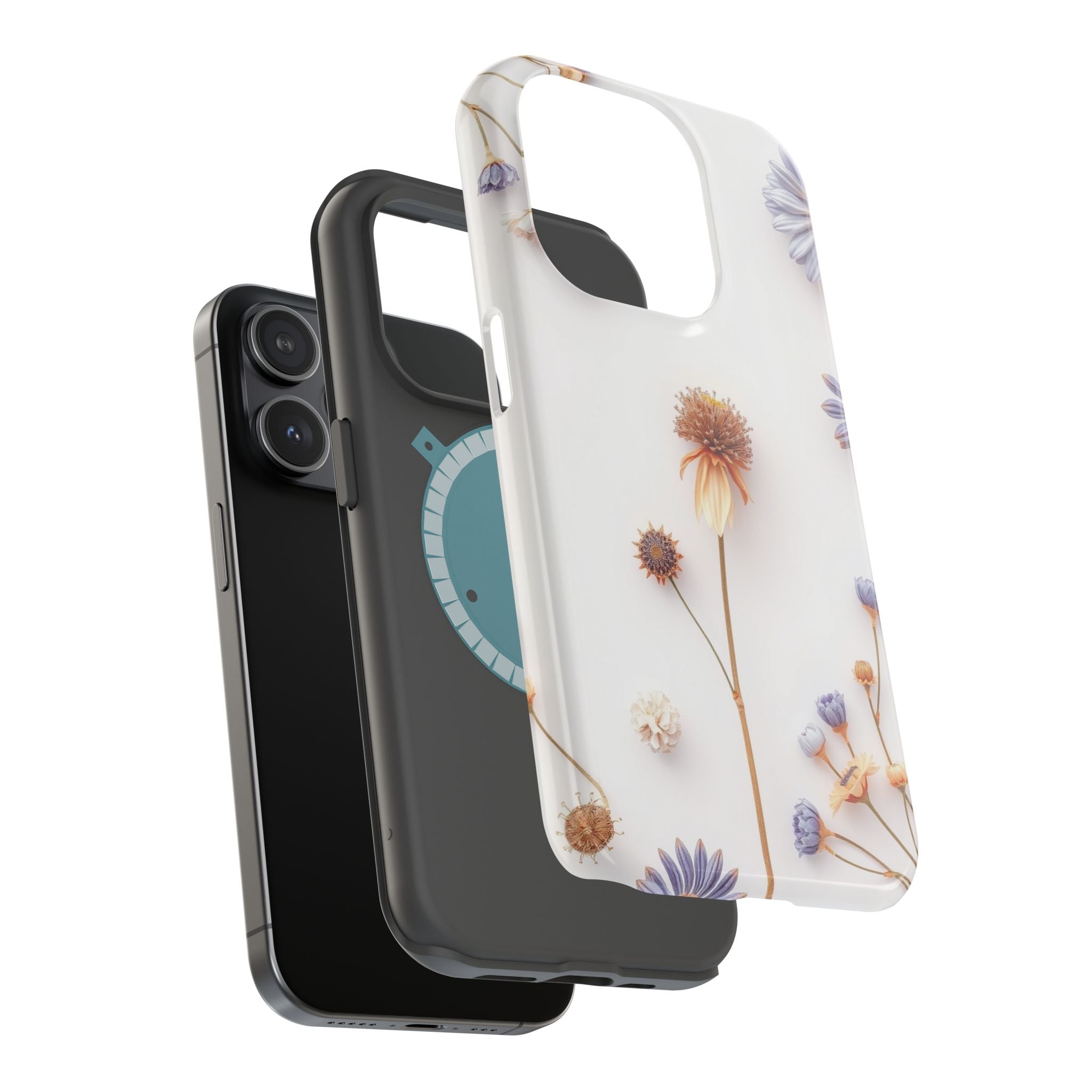 iPhone Dried Flower Flat Lay Bold Art Slim Everyday Designer Case · iPhone Case