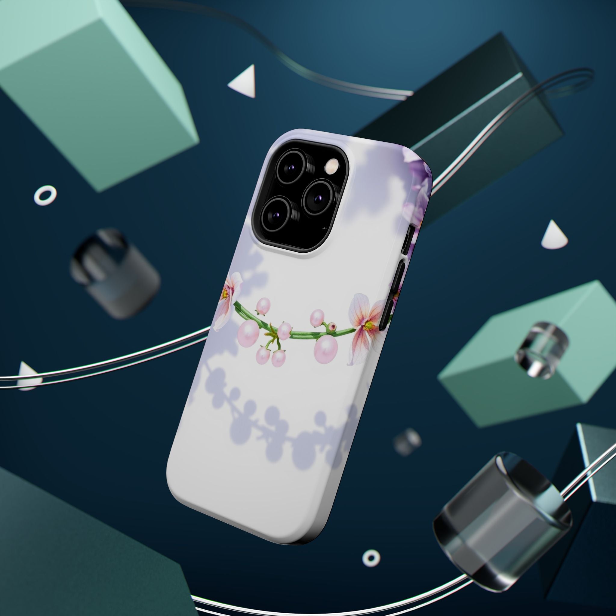 iPhone Vibrant Floral Crown Design Clean Minimal Snap Cas Slim Snap Case · iPhon