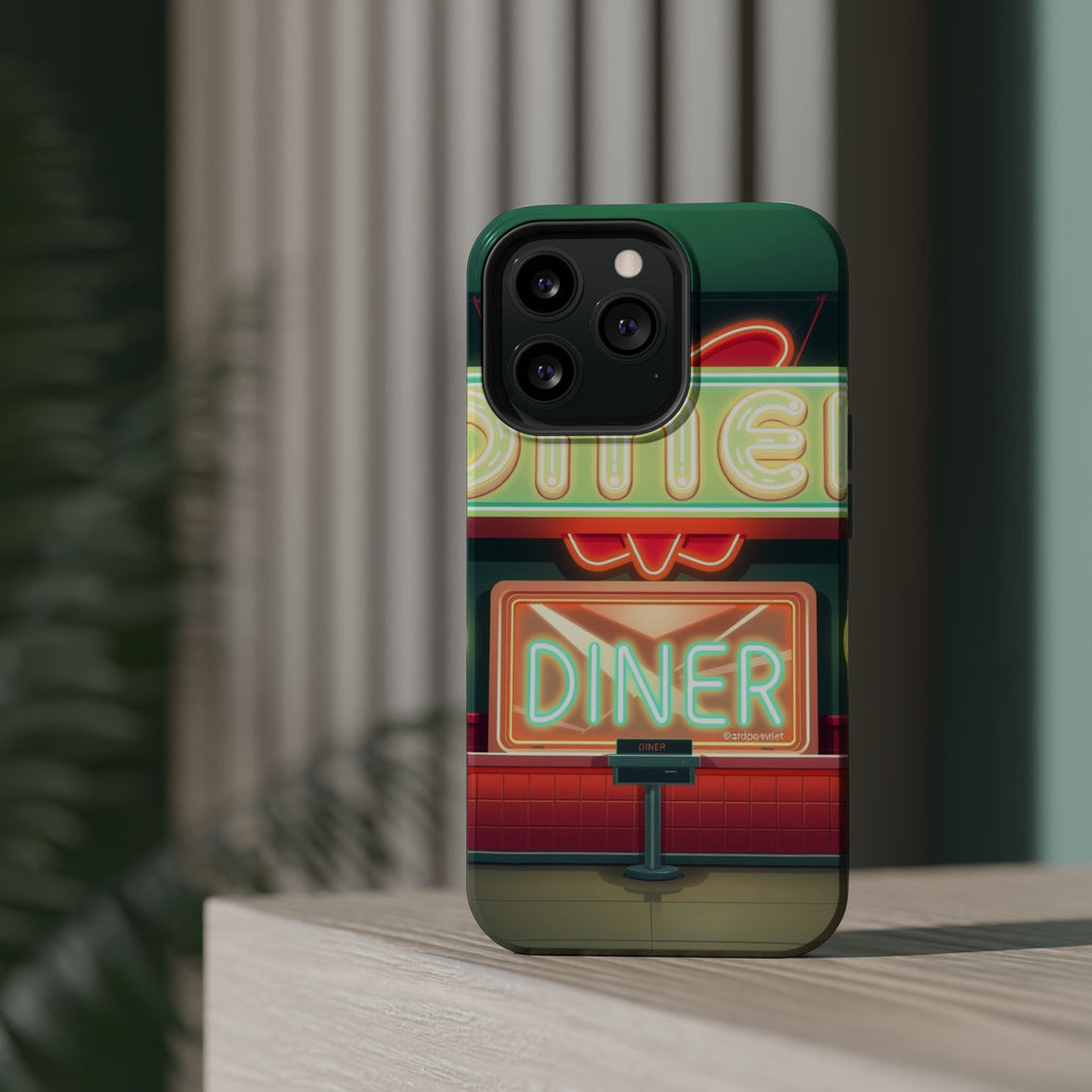 iPhone Neon Diner Sign Mystic Art Bold Modern Everyday Snap Case · iPhone Case