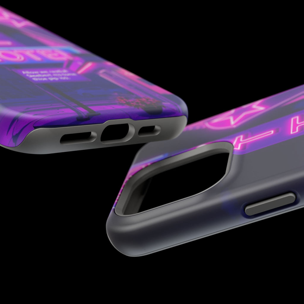 iPhone Neon Sign Motel Enchanted Art Slim Everyday Designer Case · iPhone Case
