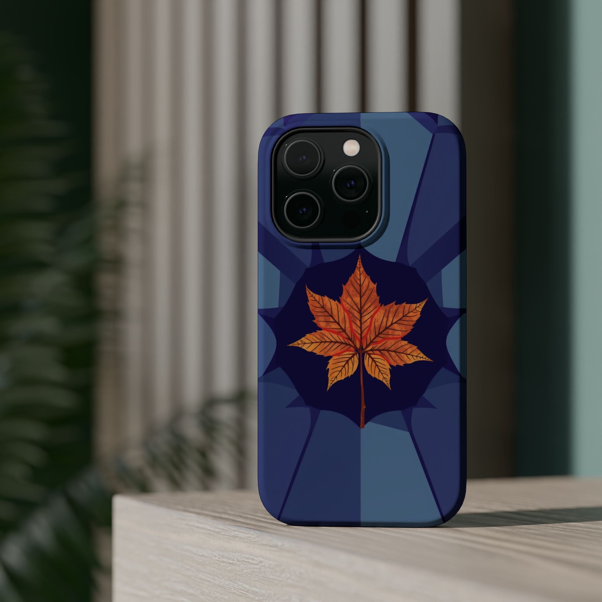 iPhone Autumn Maple Abstract Geometric Slim Everyday Designer Case · iPhone Case