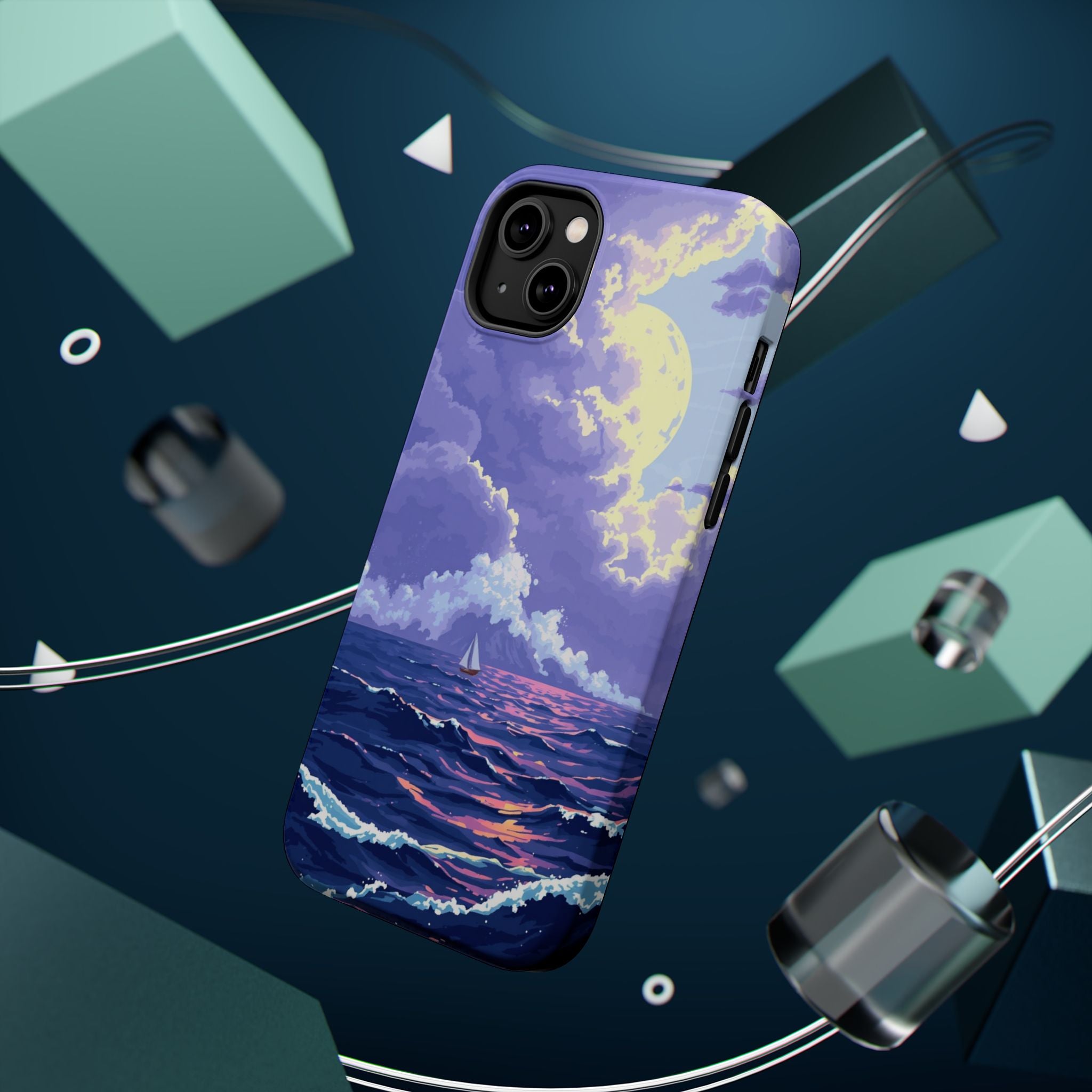 iPhone Storm at Sea Enchanted Art 13 Slim Everyday Designer Case · iPhone Case