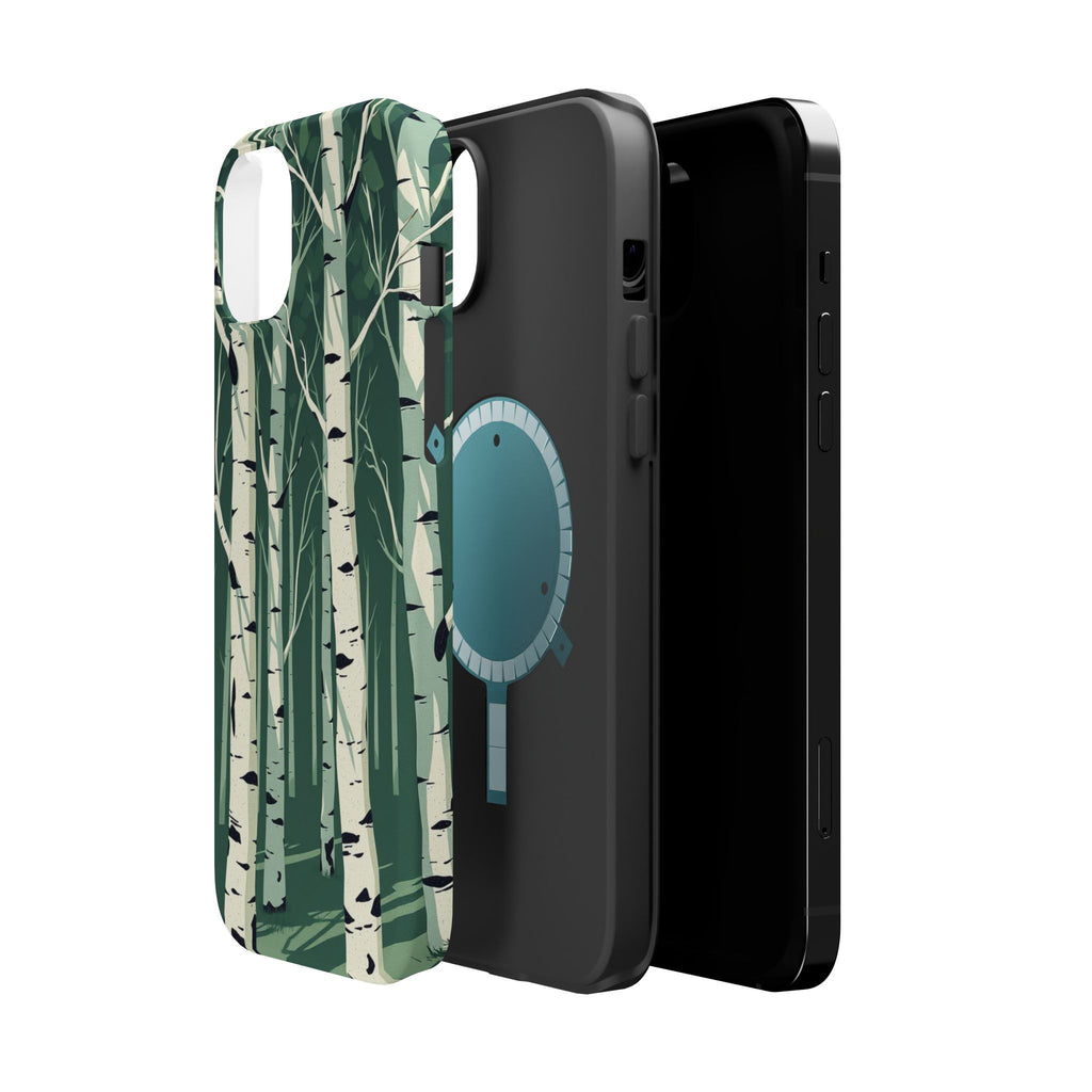 iPhone Birch Grove Abstract Geometric Slim Everyday Designer Case · iPhone Case