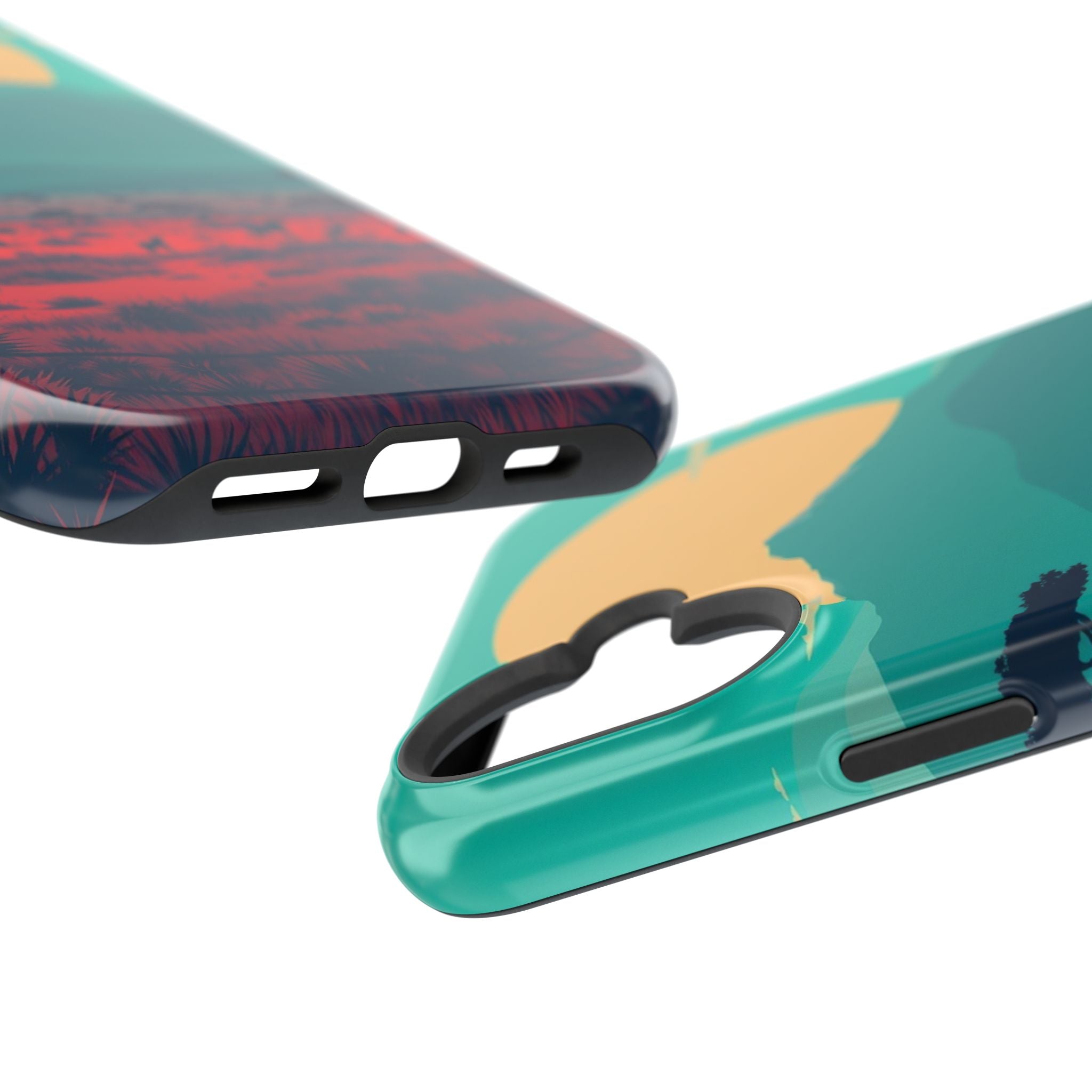iPhone Savanna Horizon Vintage Retro Poster Slim iPhone Everyday · iPhone Case