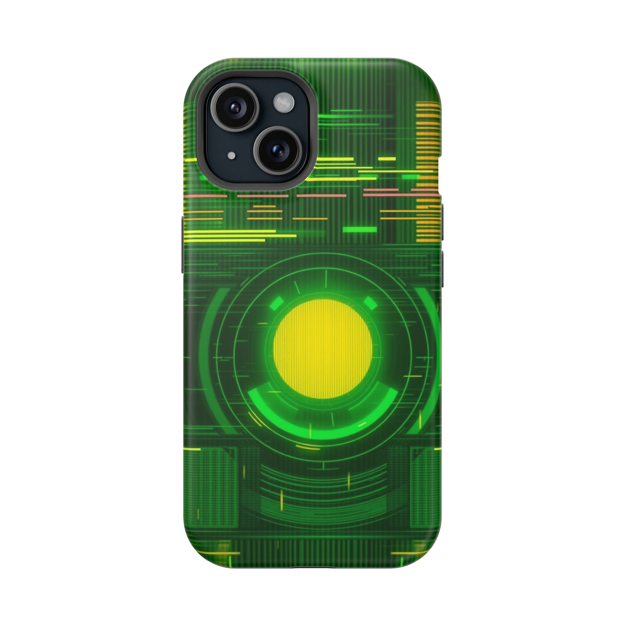 iPhone Emerald Green And Gold VHS Static Slim Everyday Designer Case · iPhone Ca