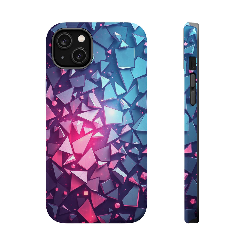 iPhone Mint And Blush Mosaic Shards Slim Everyday Designer Case · iPhone Case