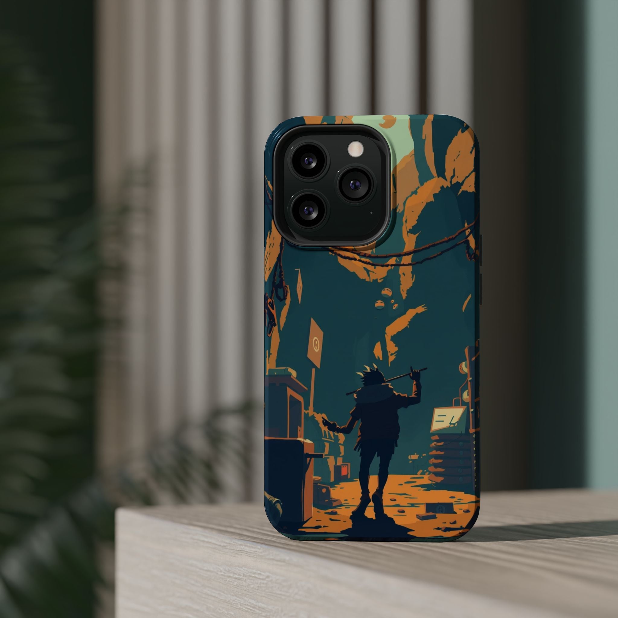 iPhone Mustard And Rust Unhinged in a Cute Way Soft Finish Everyday Case · iPhon