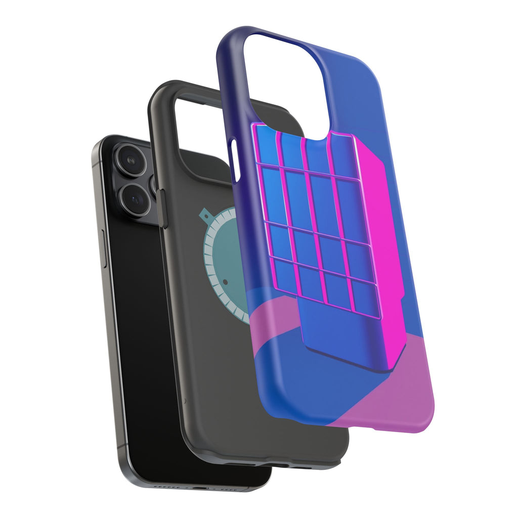 iPhone Earthy 80s Grid Synthwave Design Slim Everyday Designer Case · iPhone Cas