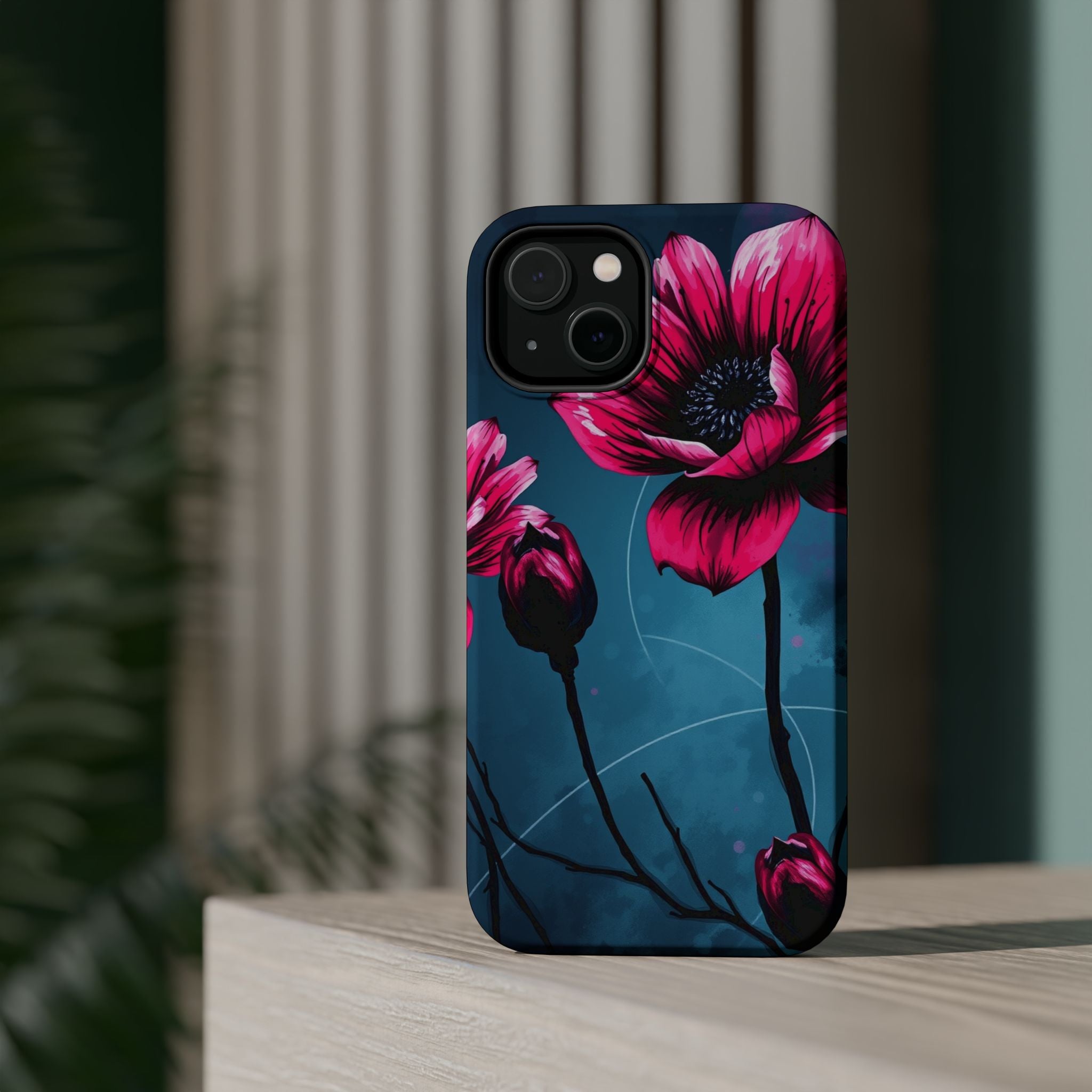 iPhone Floral Ink Wash Bold Art Slim Everyday Designer Case · iPhone Case