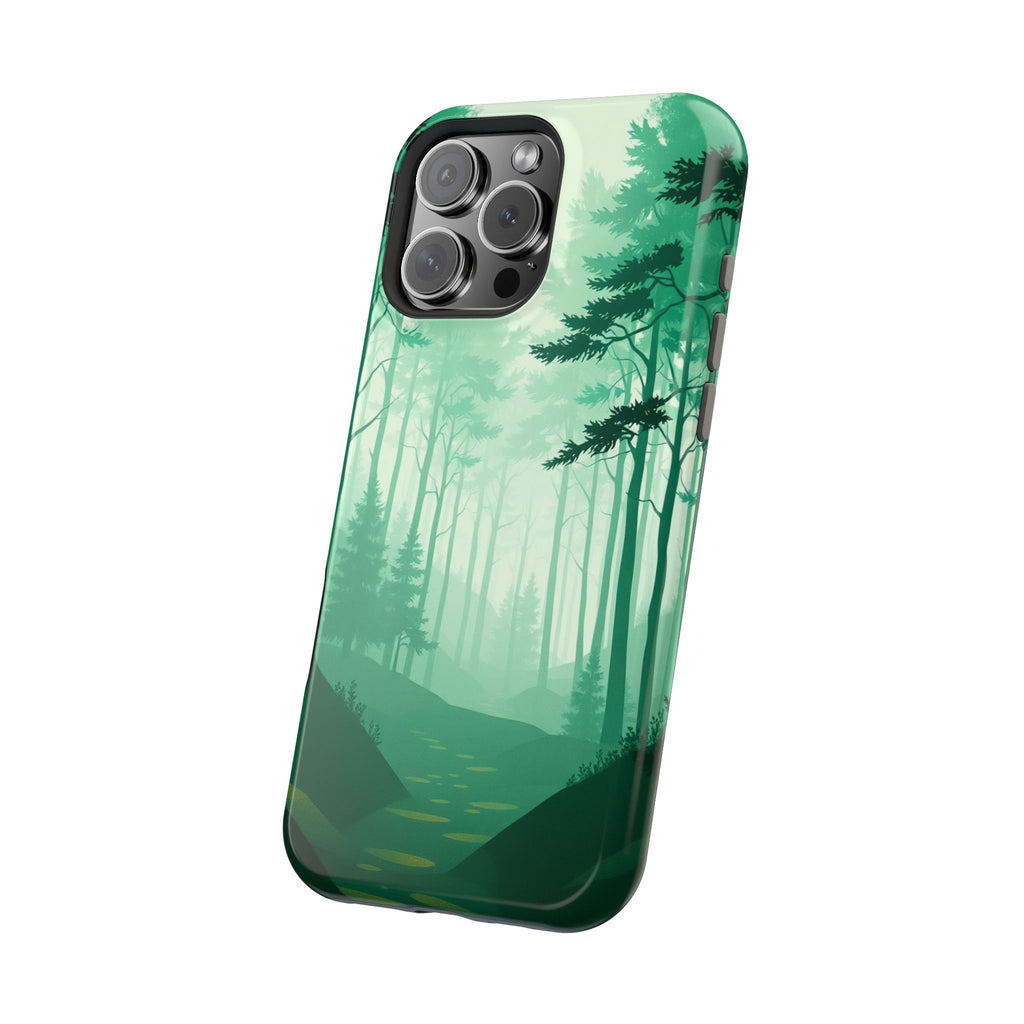 iPhone Earthy Misty Forest Path Design Slim Everyday Designer Case · iPhone Case