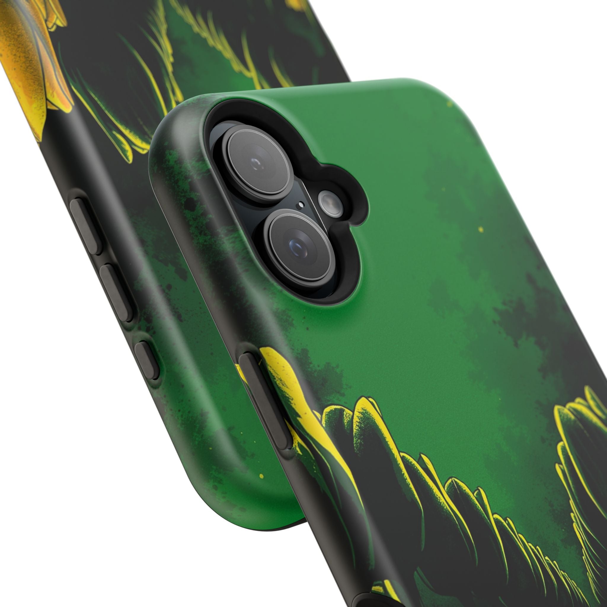 iPhone Tulip Row Emerald Green And Gold Slim Snap Case · iPhone Case