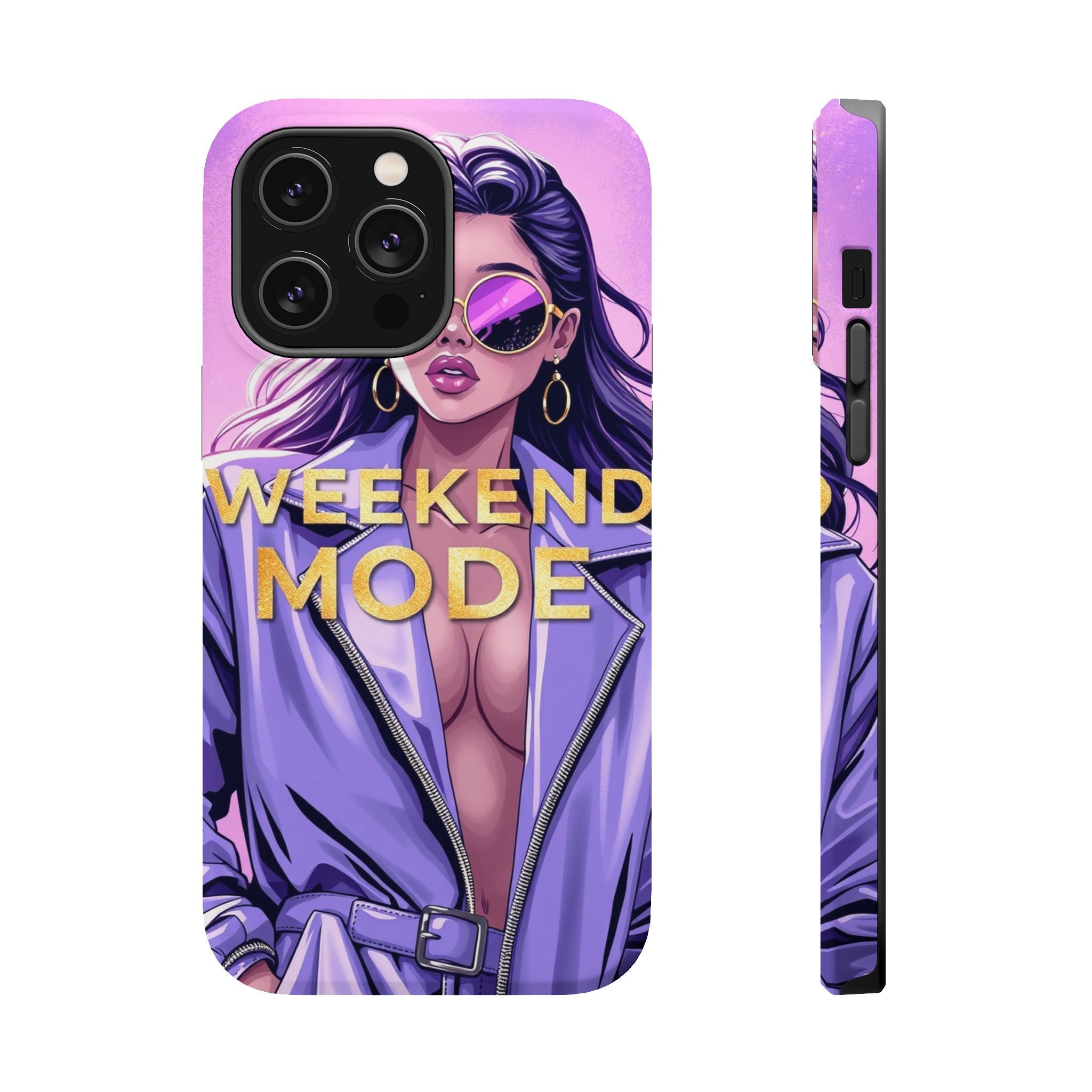 iPhone Lavender And Pearl Weekend Mode On Slim Everyday Designer Case · iPhone C