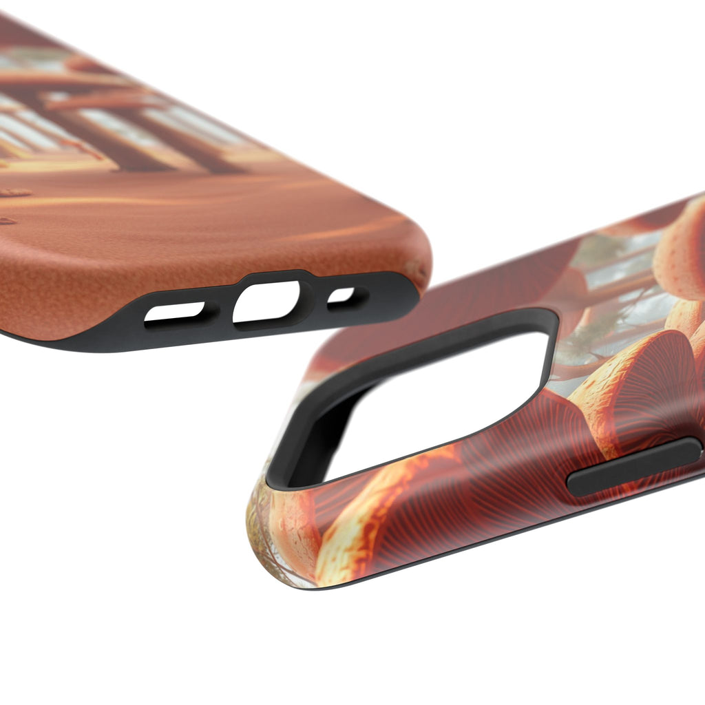 iPhone Mushroom Forest 3D Digital Bold Modern Everyday Snap Case · iPhone Case