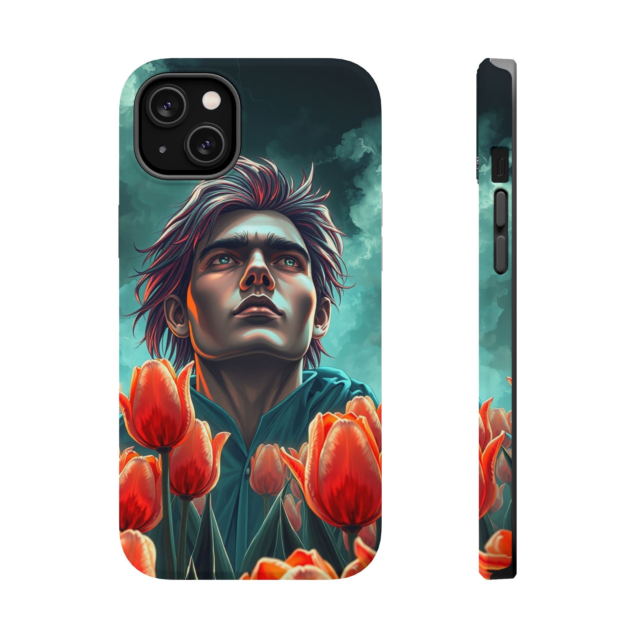 iPhone Tulip Row Electric Art Slim Everyday Designer Case · iPhone Case