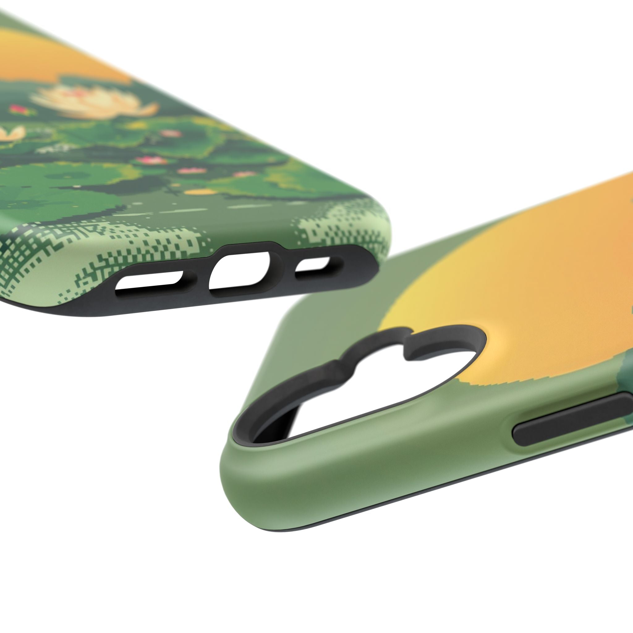 iPhone Lotus Pond Enchanted Art Slim Everyday Designer Case · iPhone Case