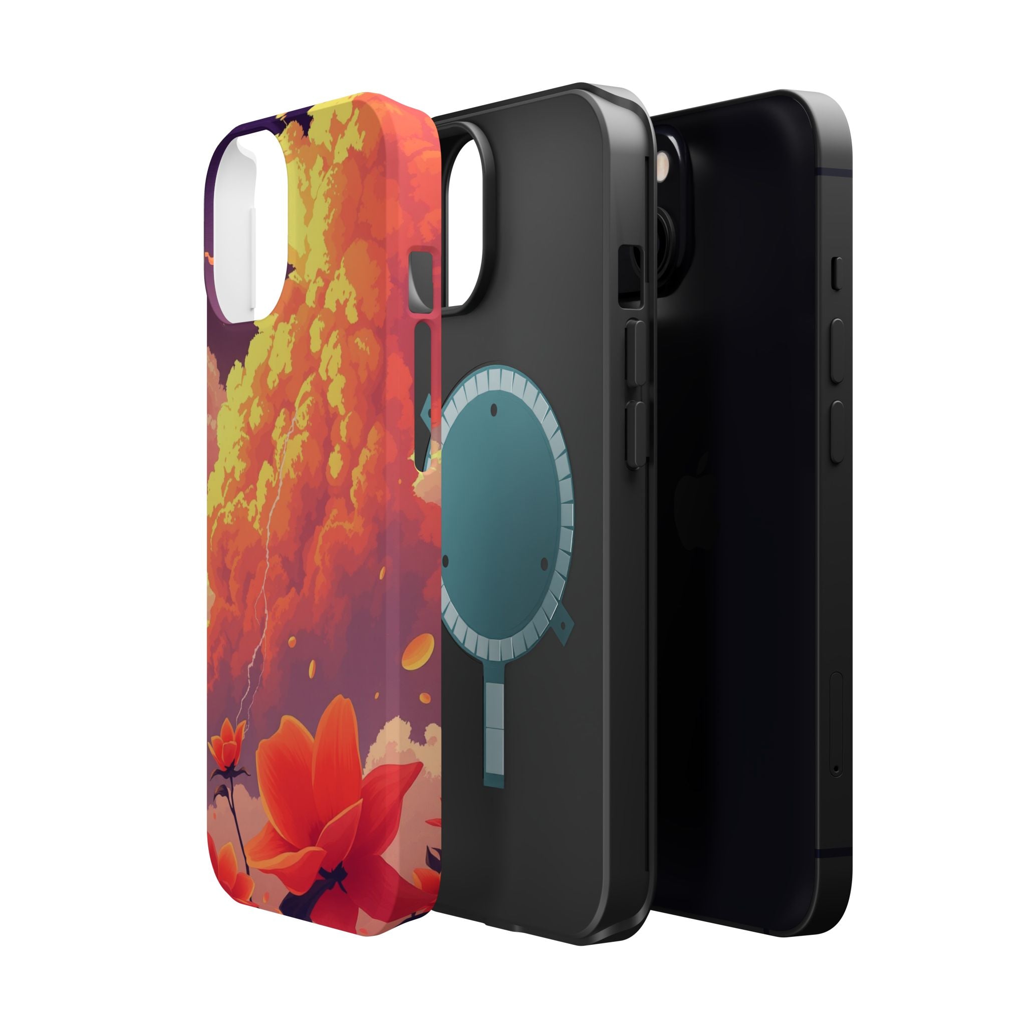 iPhone Sunset Amber And Peach Petal Storm Slim iPhone Everyday Designer · iPhone