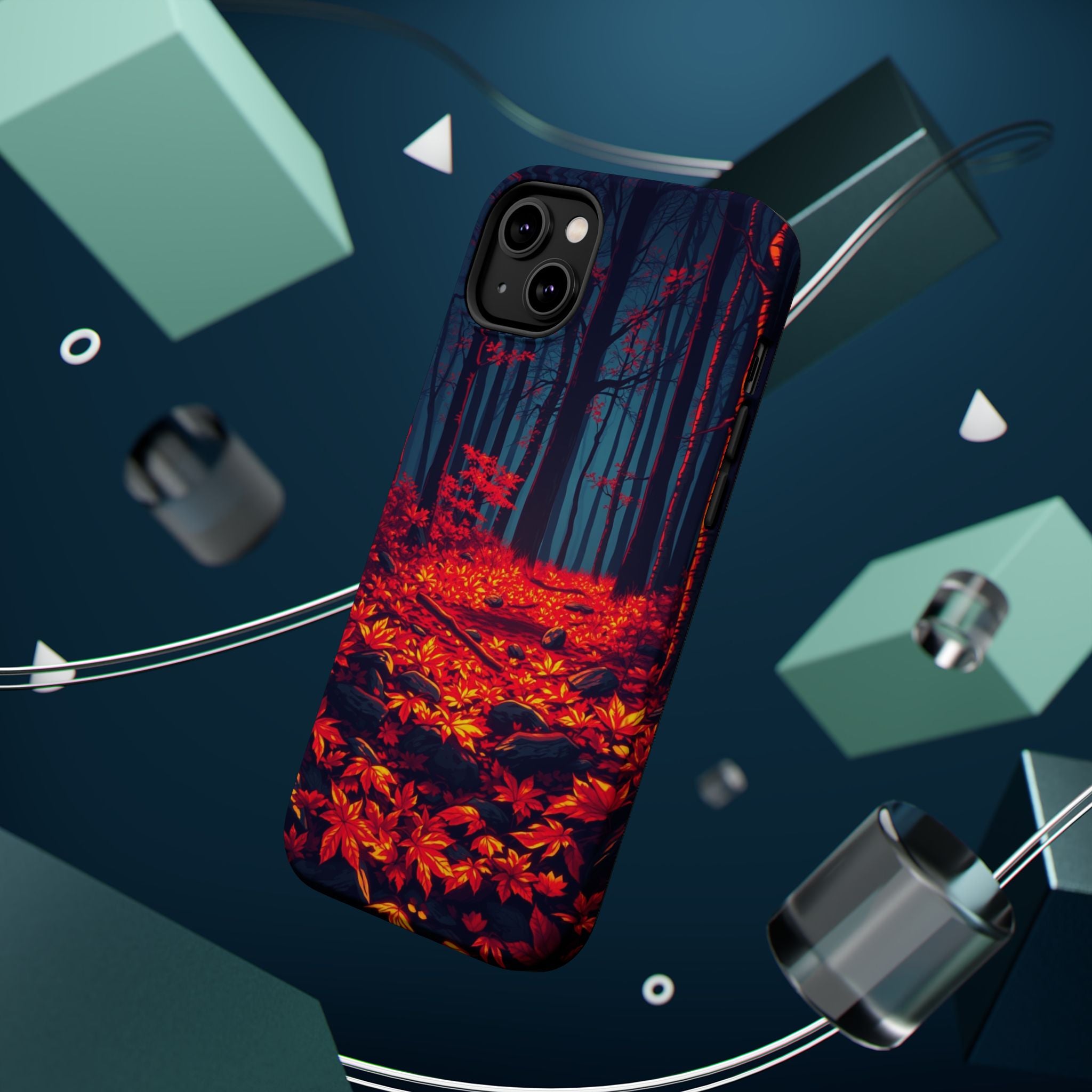 iPhone Black And Crimson Autumn Forest Floor Slim iPhone Everyday · iPhone Case