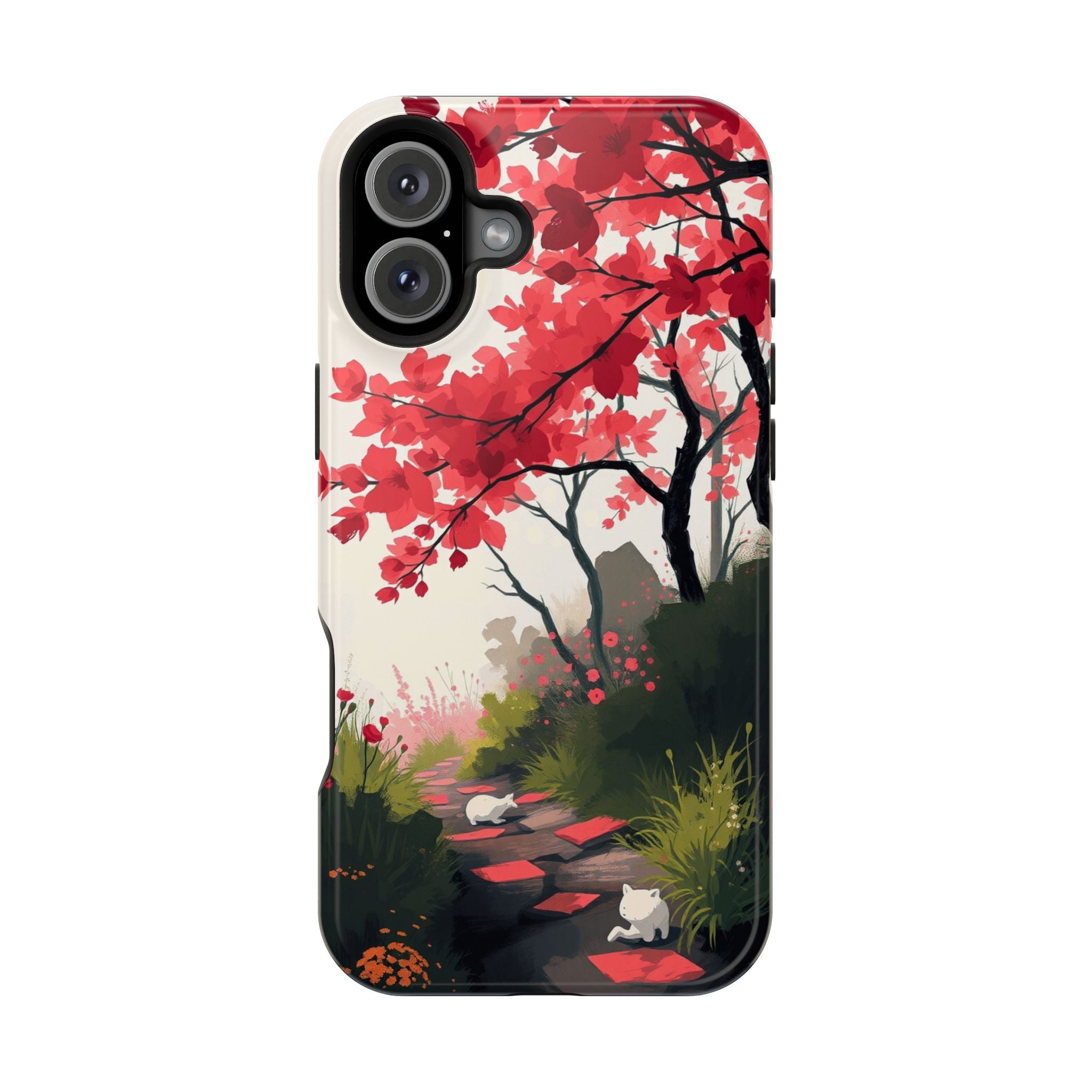 iPhone Blossom Trail Oil Painting Impressionist Soft iPhone Finish · iPhone Case