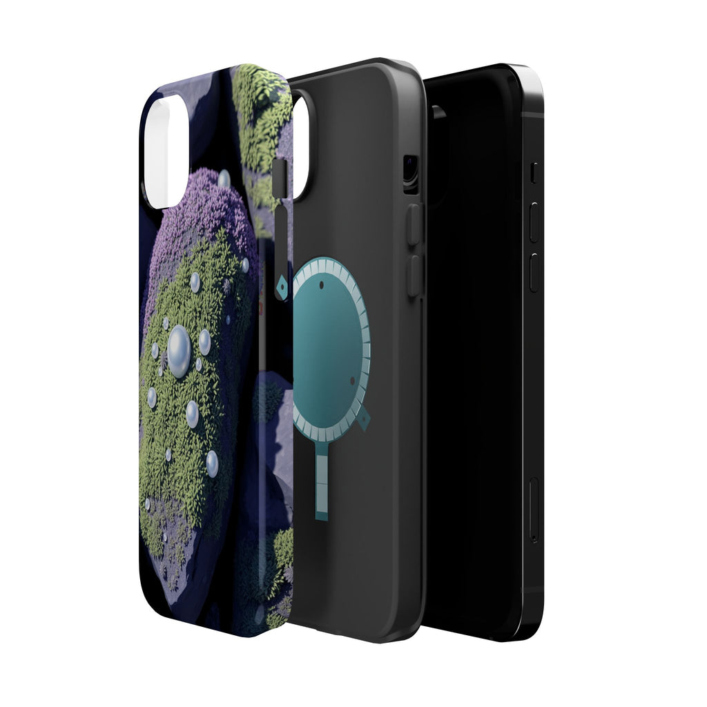 iPhone Moss Covered Rocks Electric Art Slim Everyday Designer Case · iPhone Case